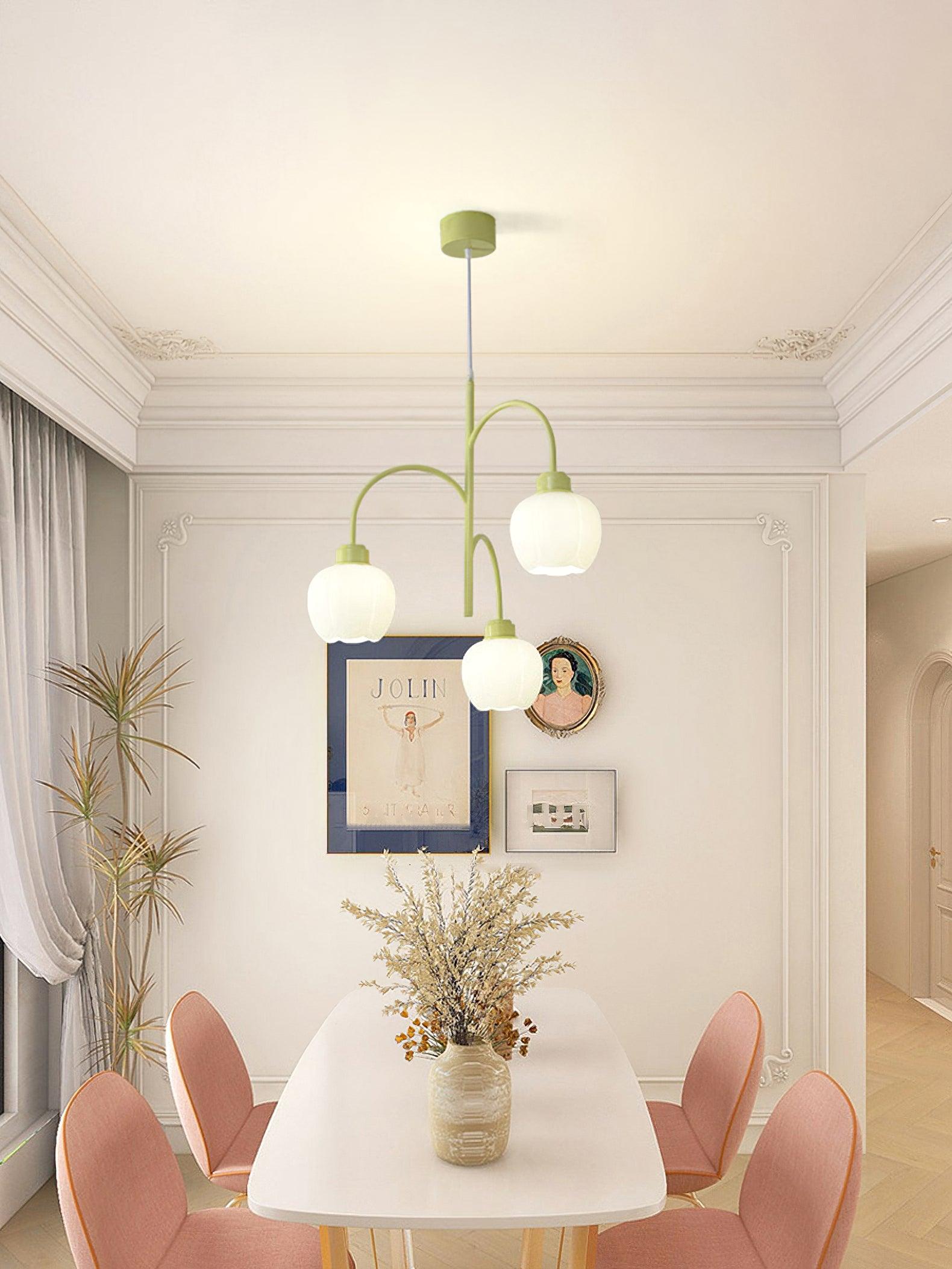 Aurora Chandelier Flower Petal Modern - Letslighting