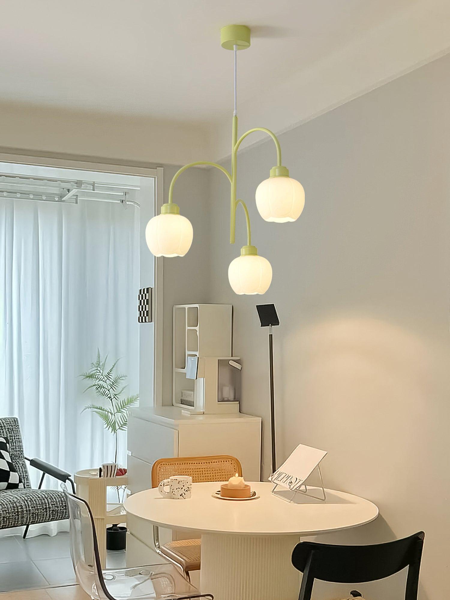 Aurora Chandelier Flower Petal Modern - Letslighting