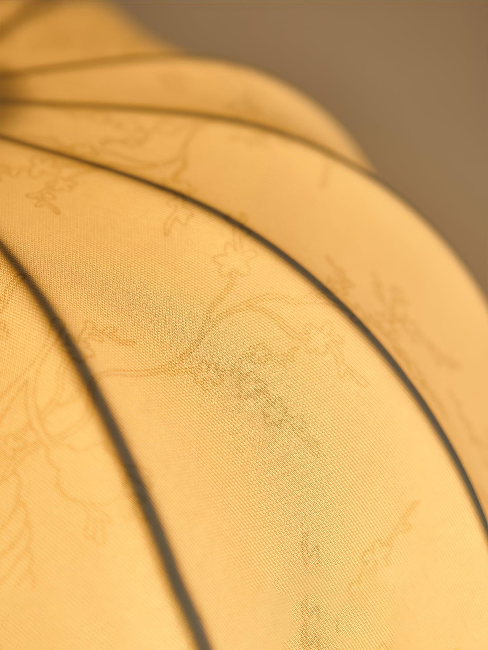 Ceiling Light in Fabric, and Wood for Warm Interiors Elegant - Letslighting