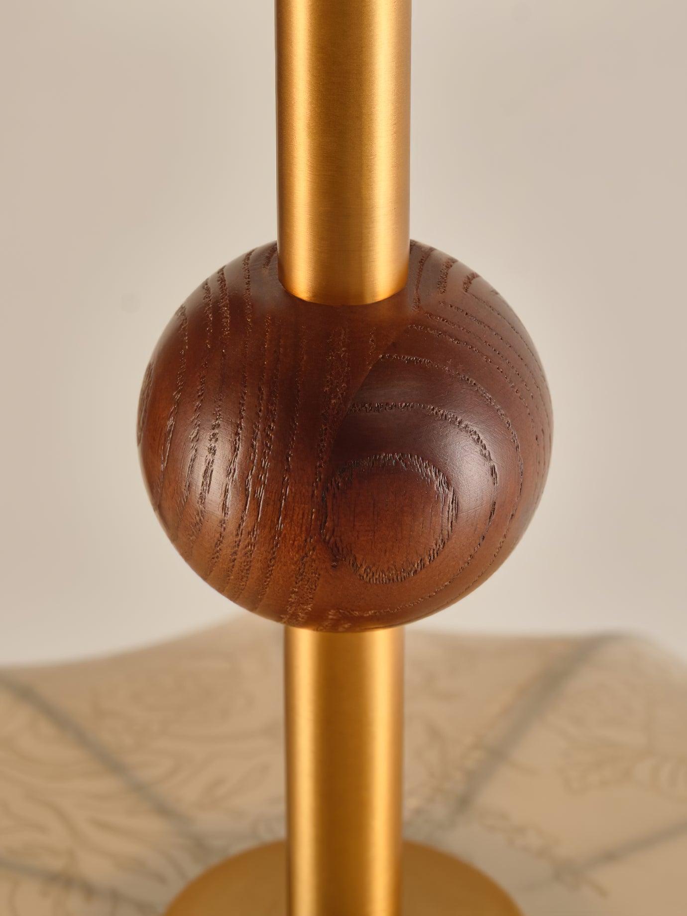 Ceiling Light in Fabric, and Wood for Warm Interiors Elegant - Letslighting