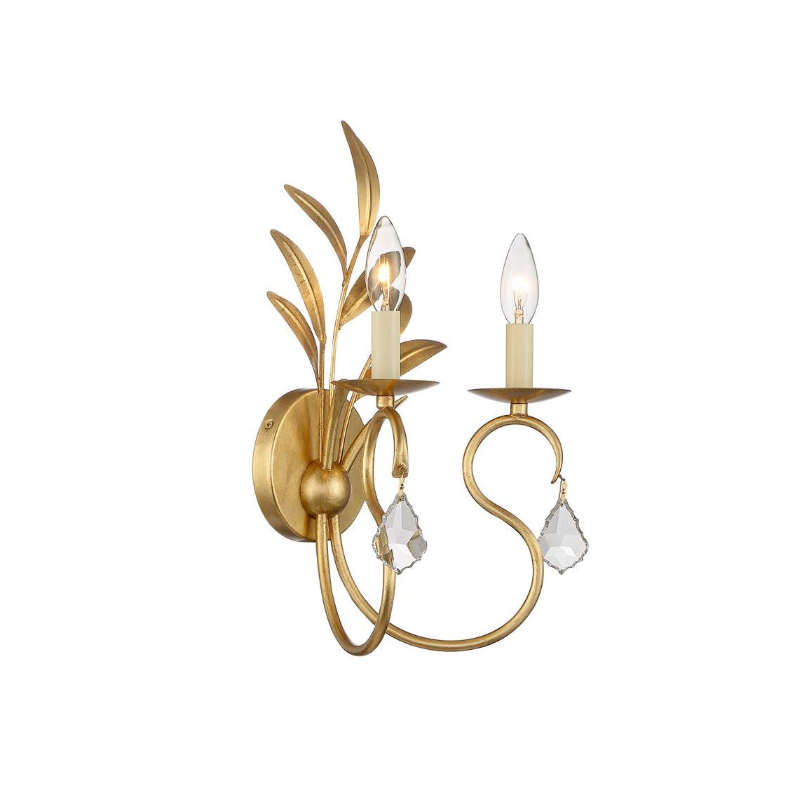 Zerinos Individual Creativity Brass Crystal Sconces Wall Lamp - Letslighting