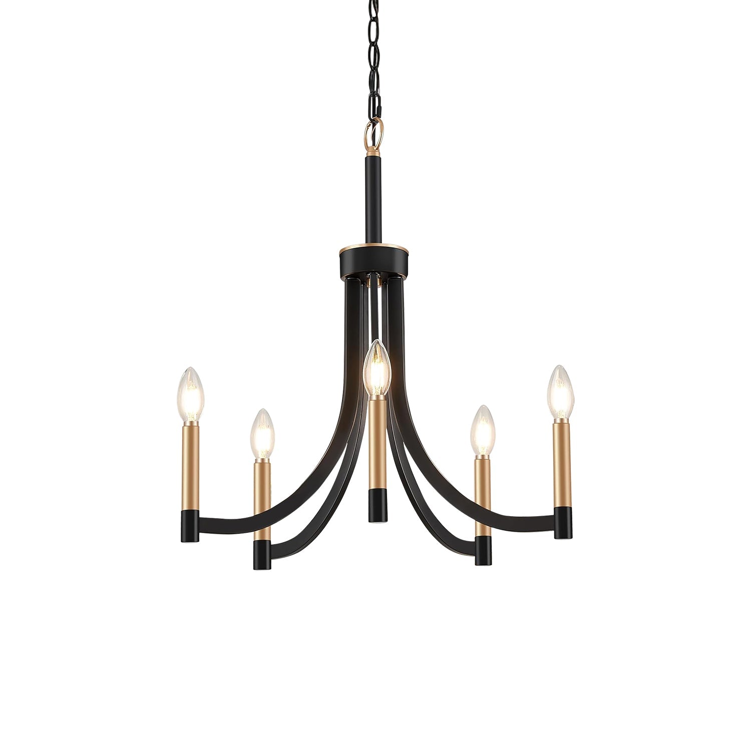 Ceshaora Vintage Industrial Brass Chandelier - Letslighting
