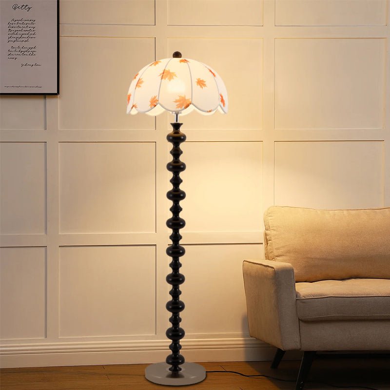 Autumn Wood Fabric Elegant Floor Lamp - Letslighting
