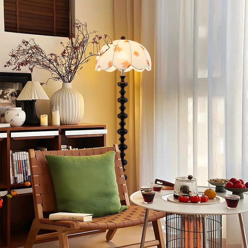 Autumn Wood Fabric Elegant Floor Lamp - Letslighting
