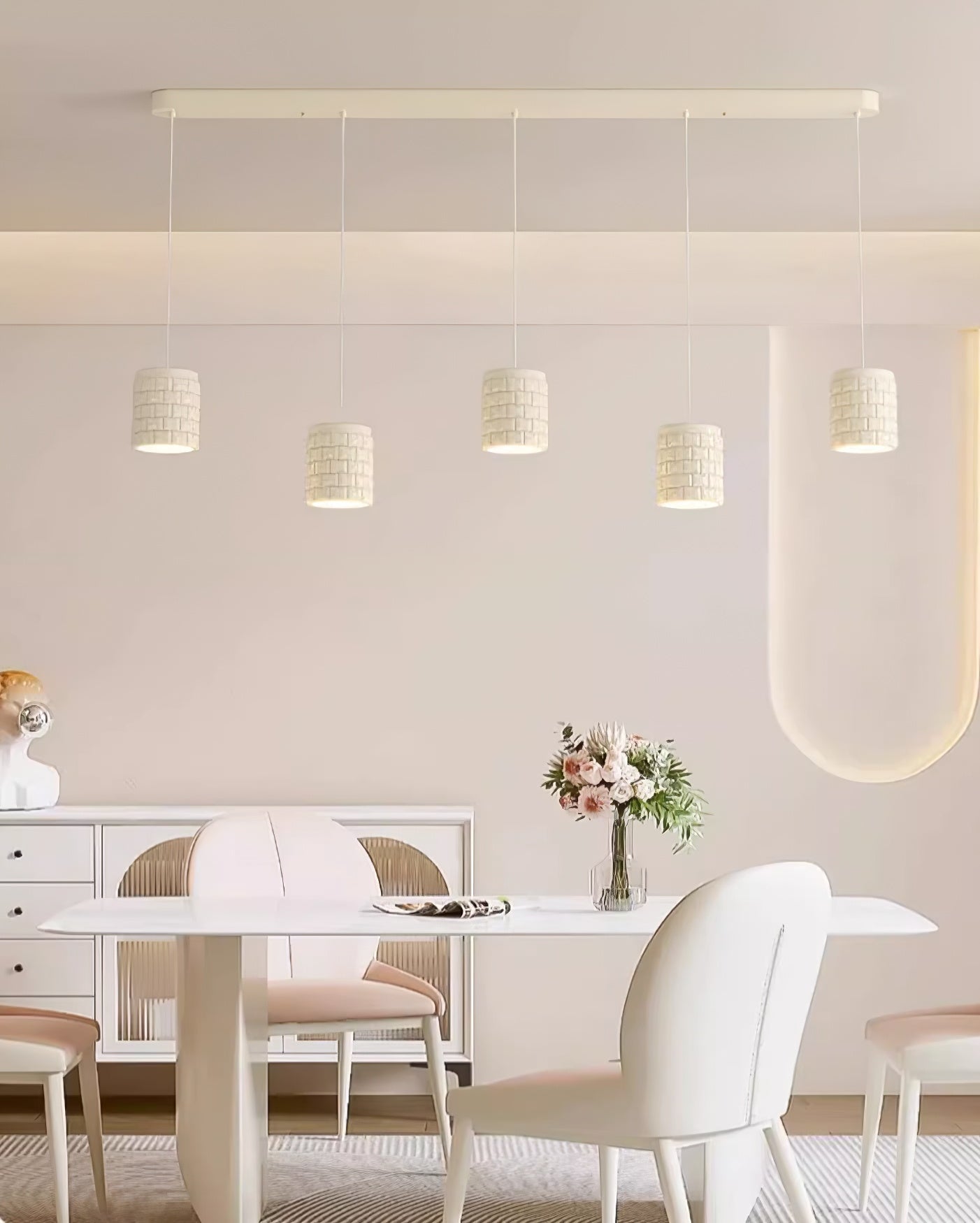 Vadoror Modern Minimalist Girl Resin Pendant Lamp - Letslighting