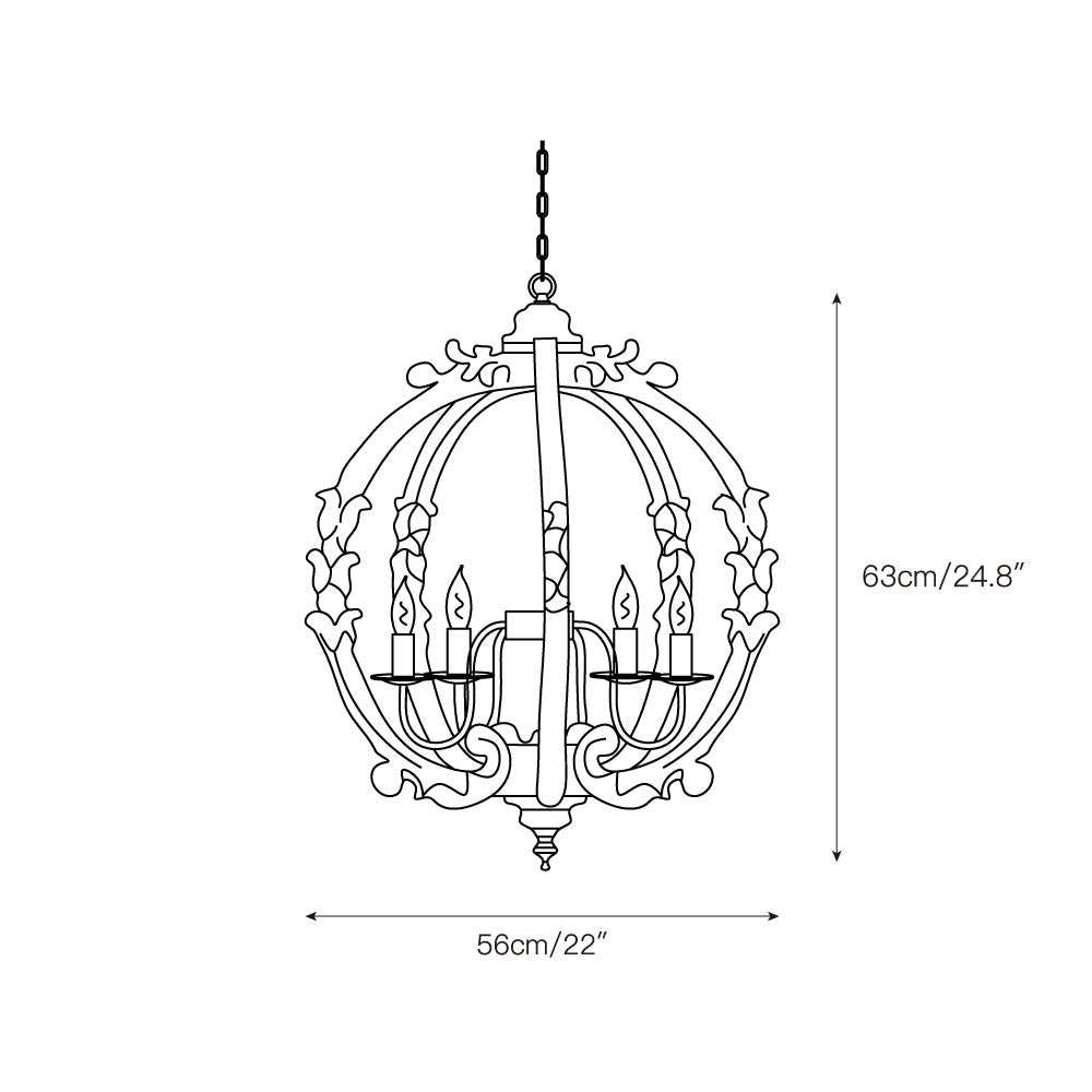 Vathais Vintage Industrial Wood Pendant Lamp - Letslighting