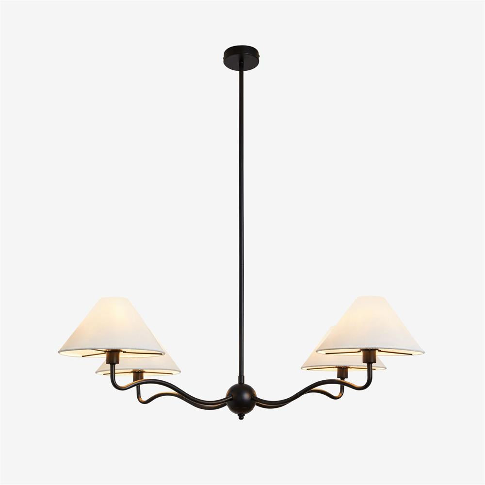 Ovene Vintage Industrial Fabric Chandelier - Letslighting
