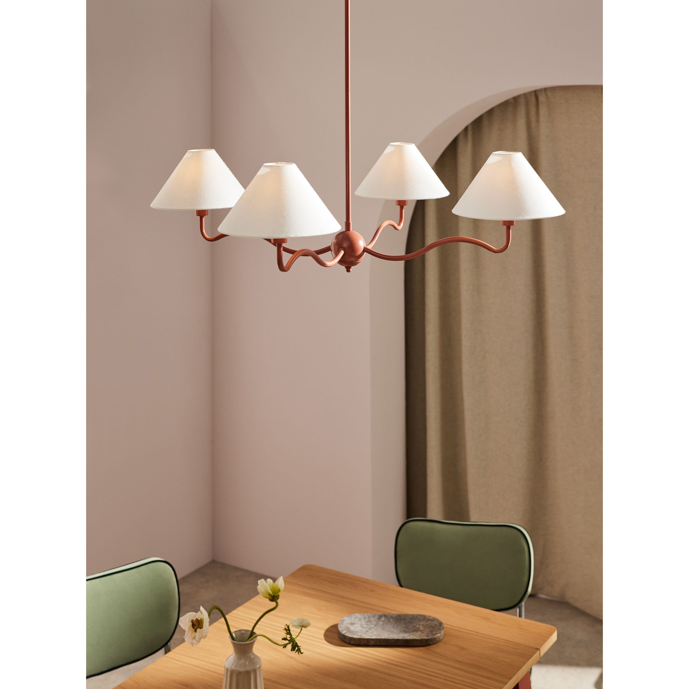 Ovene Vintage Industrial Fabric Chandelier - Letslighting