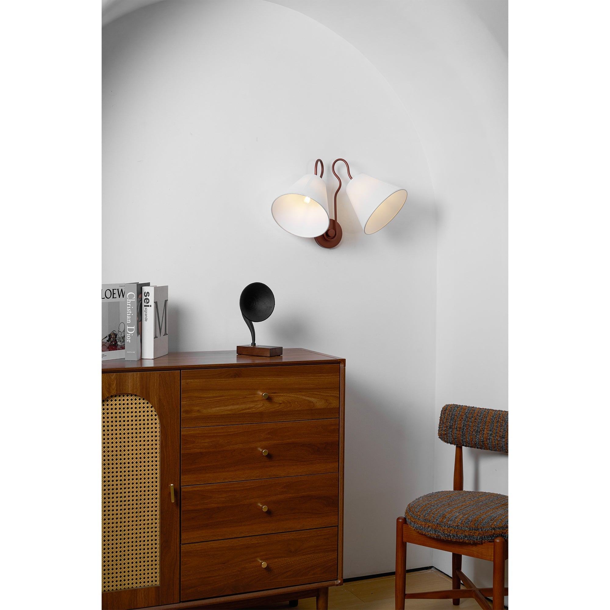 Elthayra Vintage Industrial Fabric Wall Lamp - Letslighting
