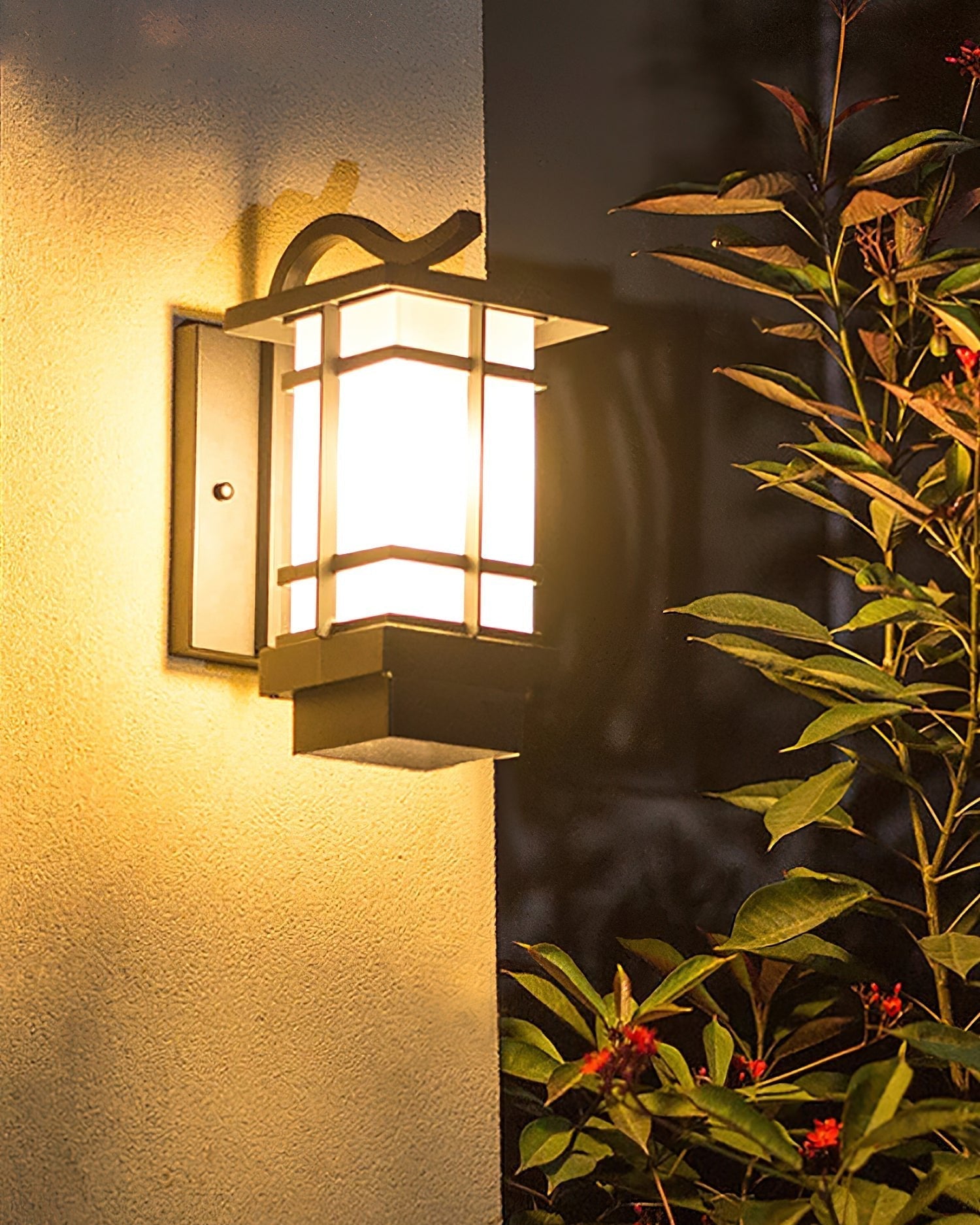 Madison Unique Glass Lantern Outdoor Wall Lamp - Letslighting