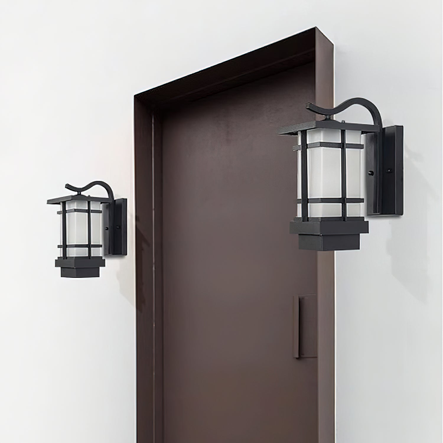 Madison Unique Glass Lantern Outdoor Wall Lamp - Letslighting