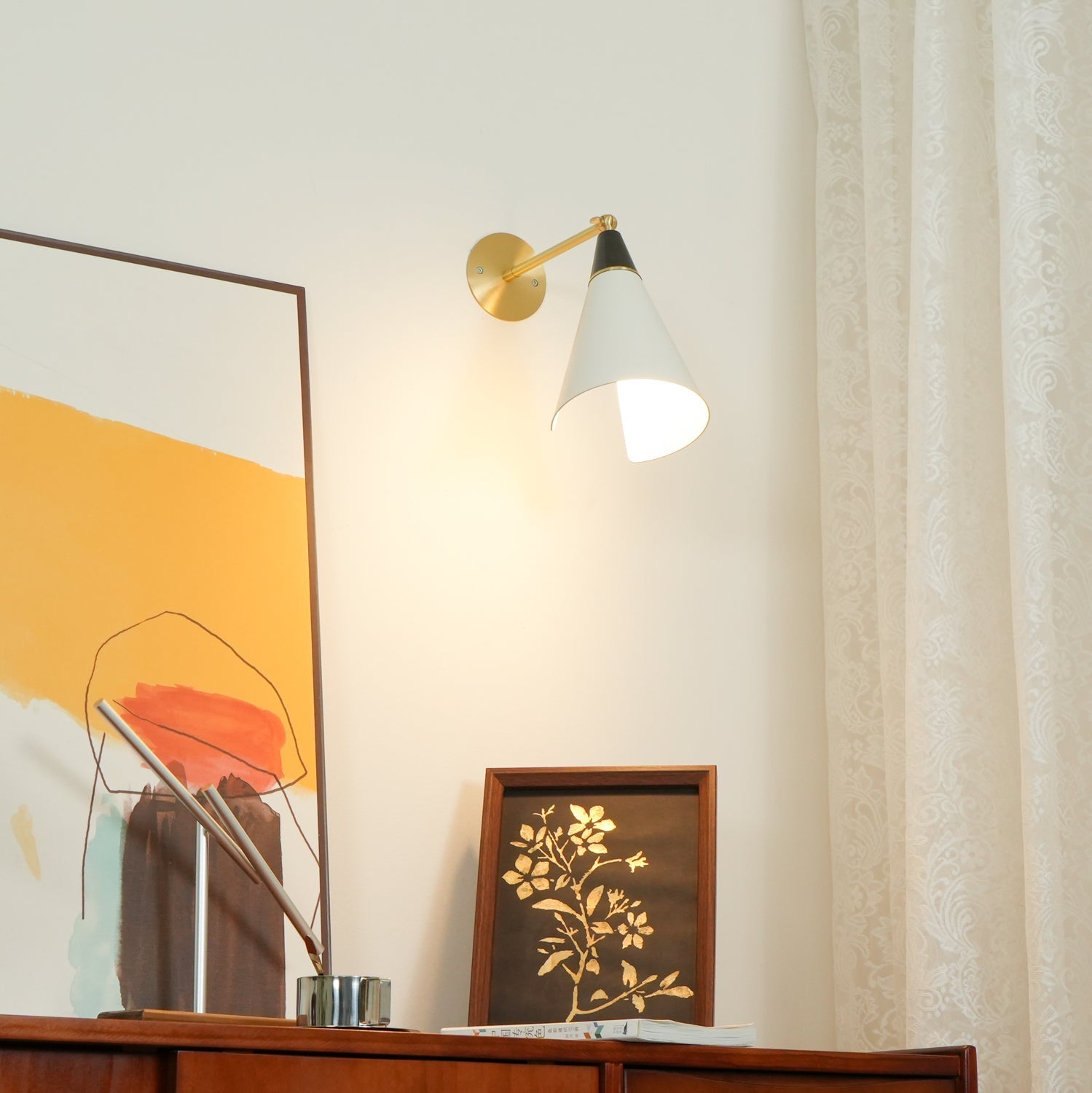 Sorrowful Modern Minimalist Brass Wall Lamp - Letslighting