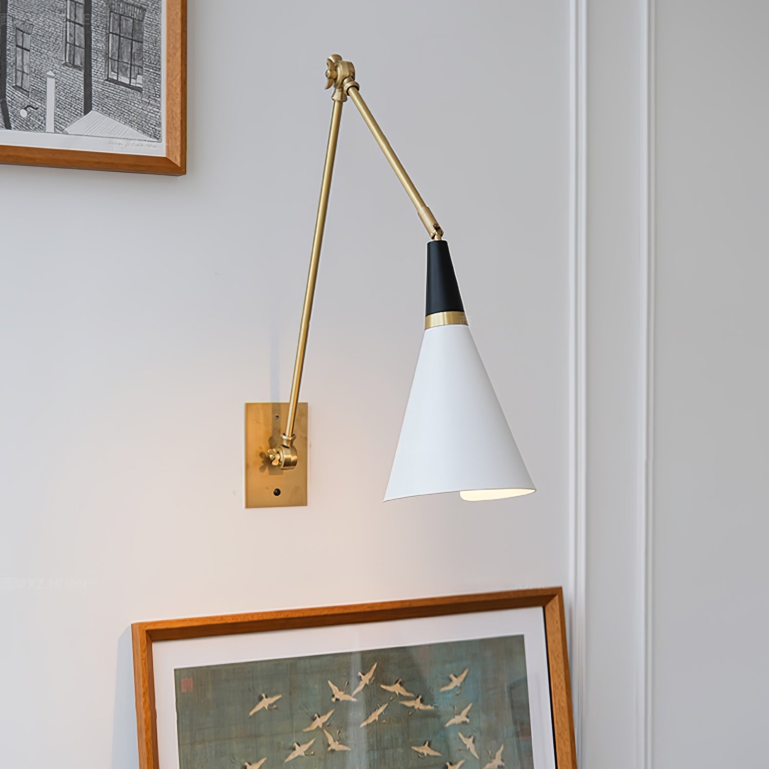 Ersila Modern Minimalist Brass Wall Lamp - Letslighting