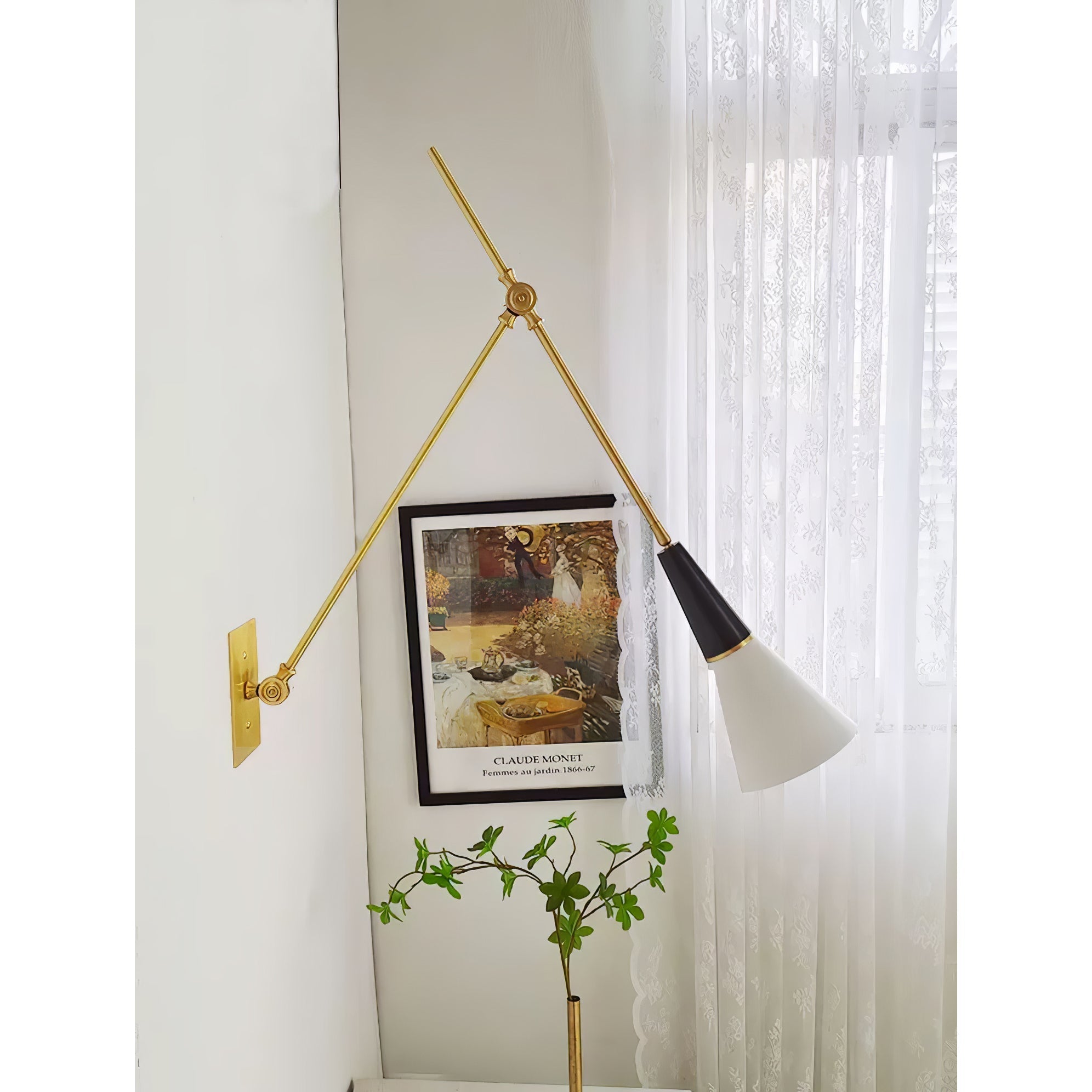 Ersila Modern Minimalist Brass Wall Lamp - Letslighting