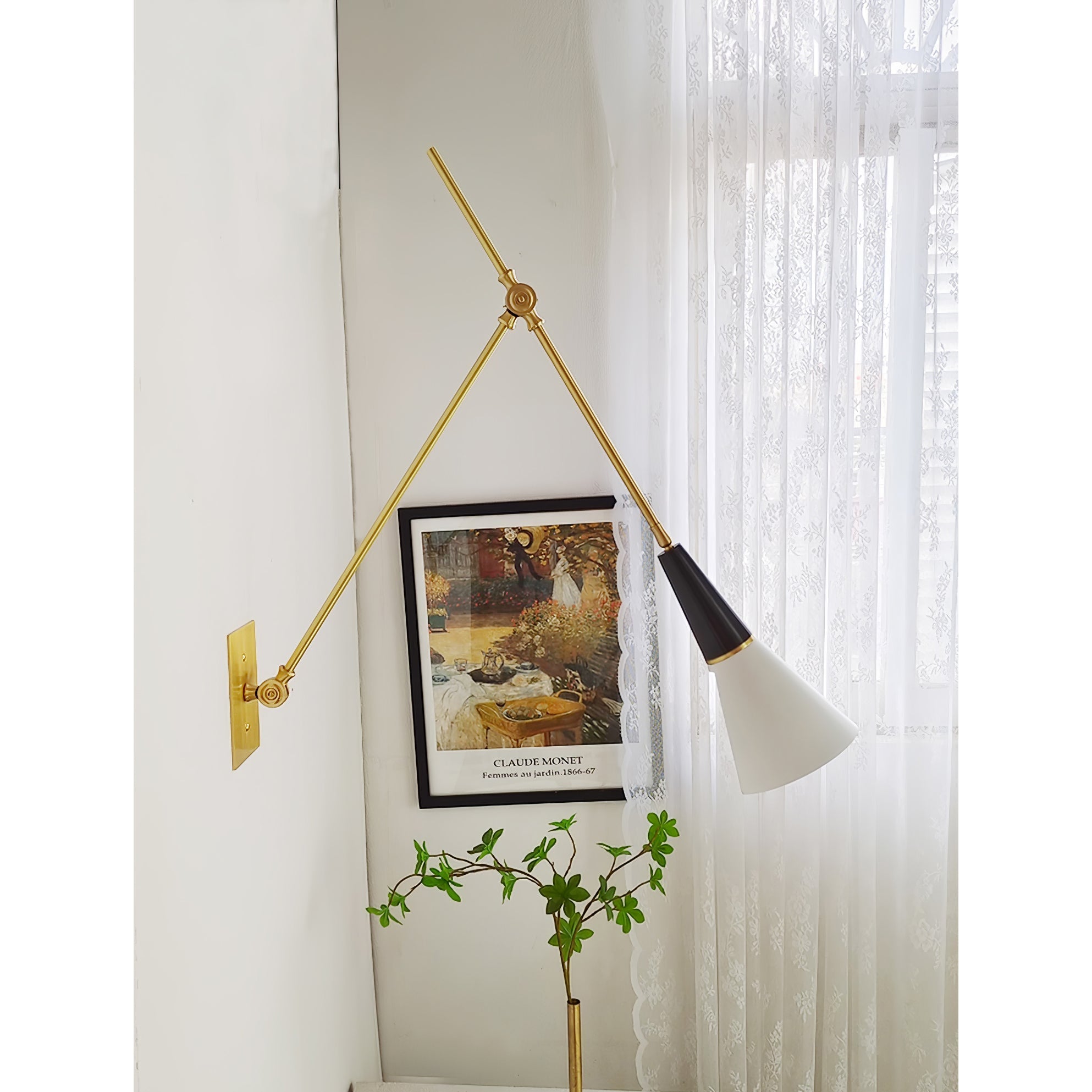 Ersila Modern Minimalist Brass Wall Lamp - Letslighting