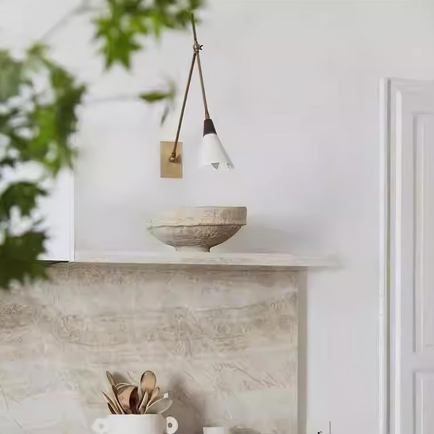 Lindsay Vintage Industrial Glass Wall Lamp - Letslighting