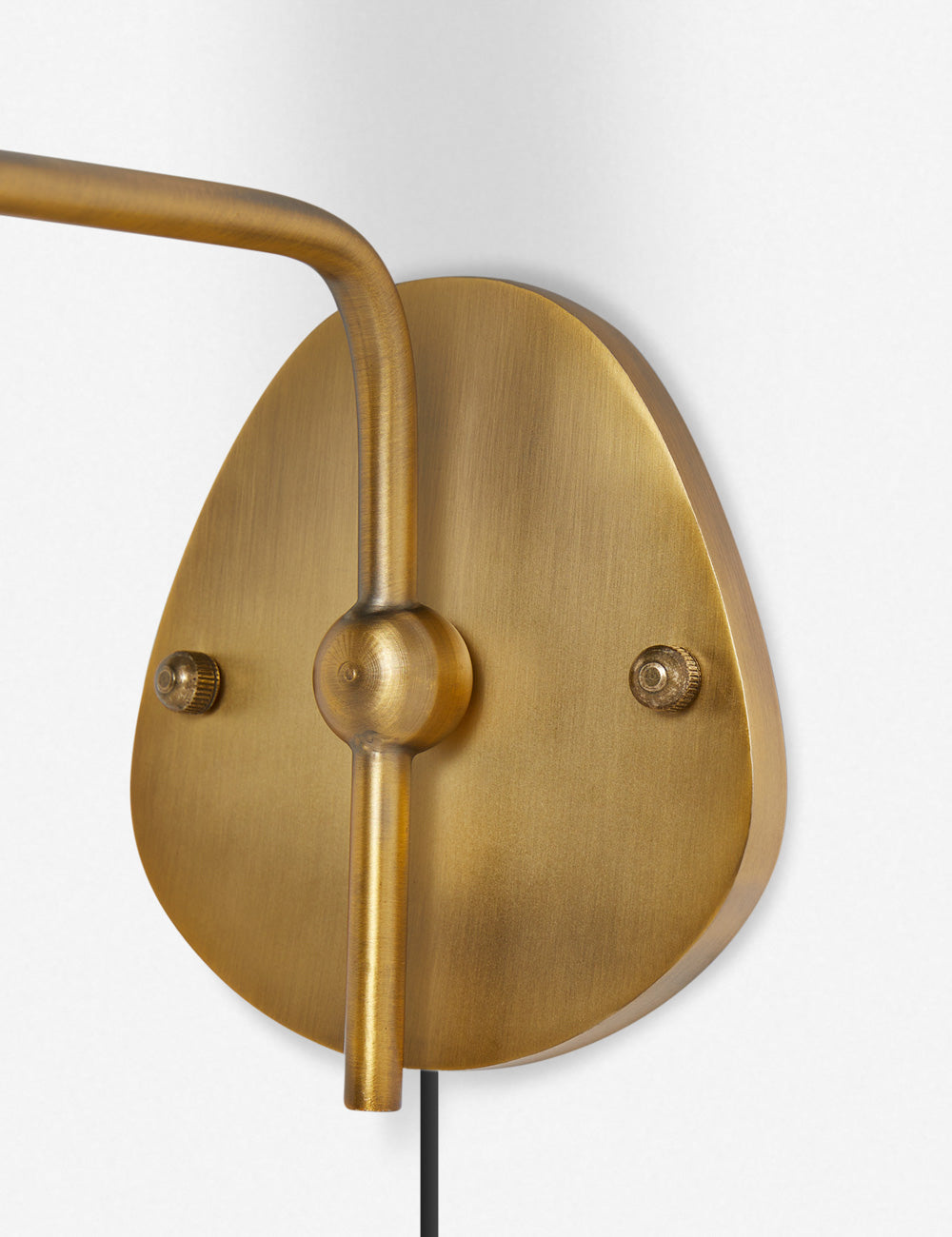 Myvele Elegance Vintage Plug-in Brass Fabric Wall Lamp - Letslighting