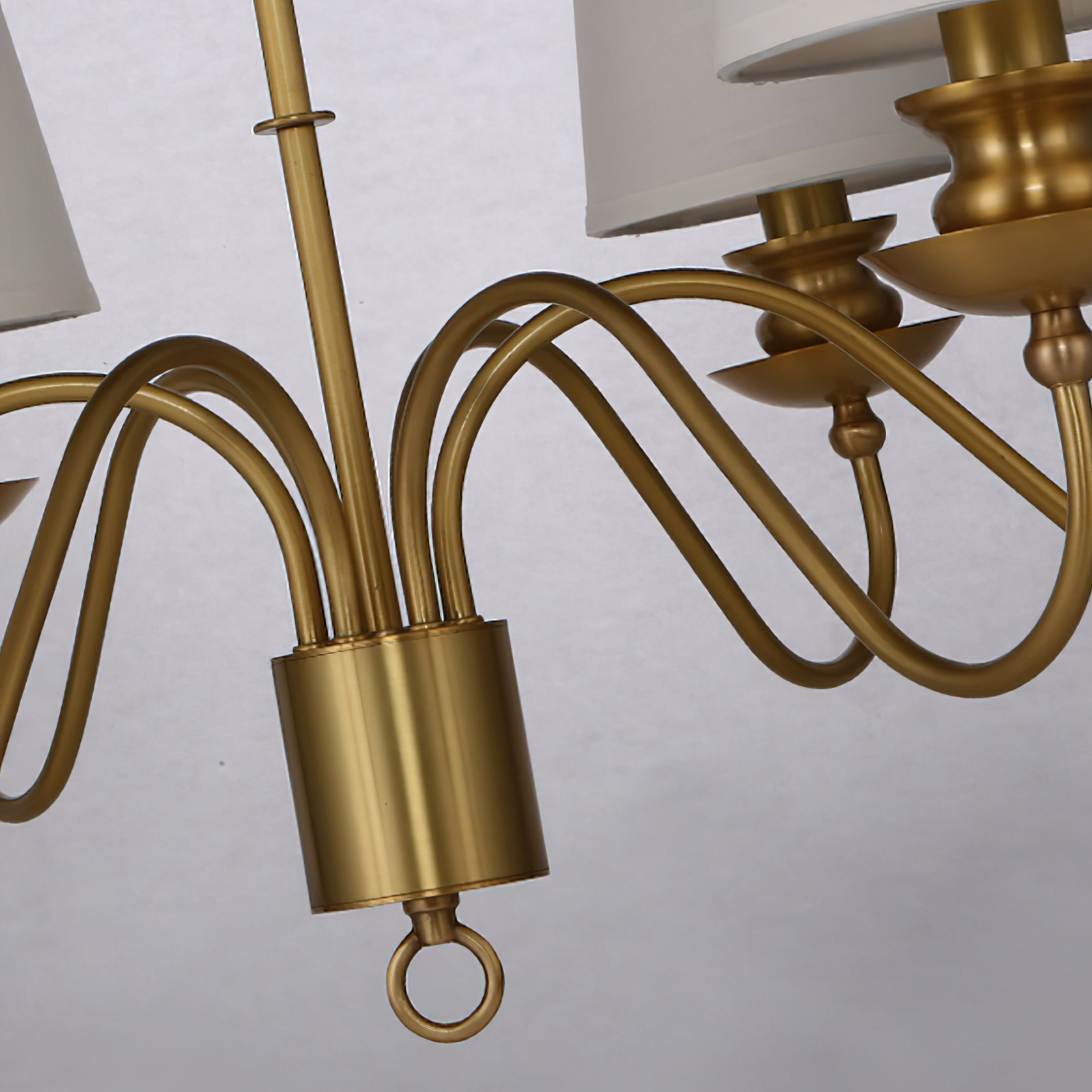 Imiryra Postmodern Luxury Brass Fabric Chandelier - Letslighting