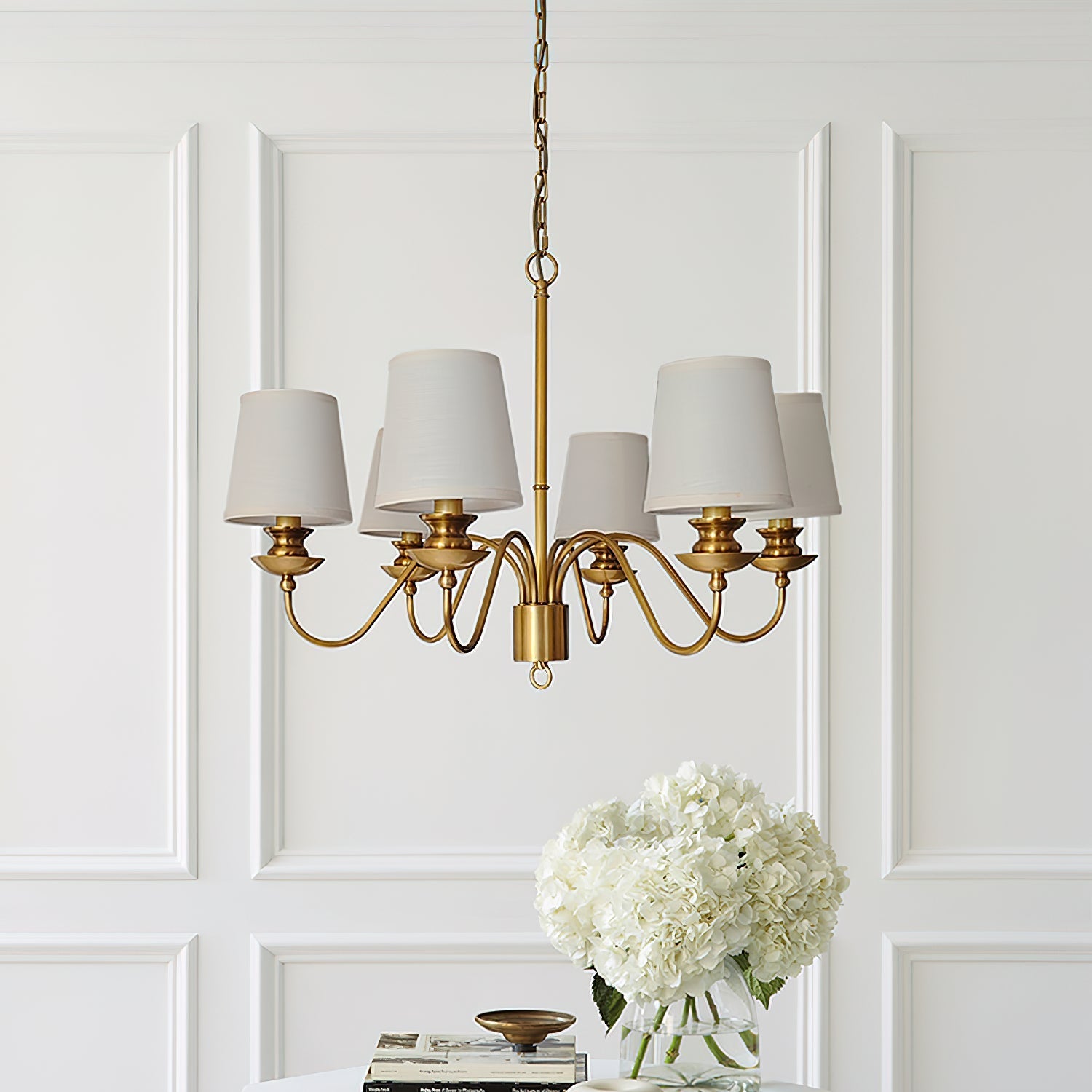 Imiryra Postmodern Luxury Brass Fabric Chandelier - Letslighting