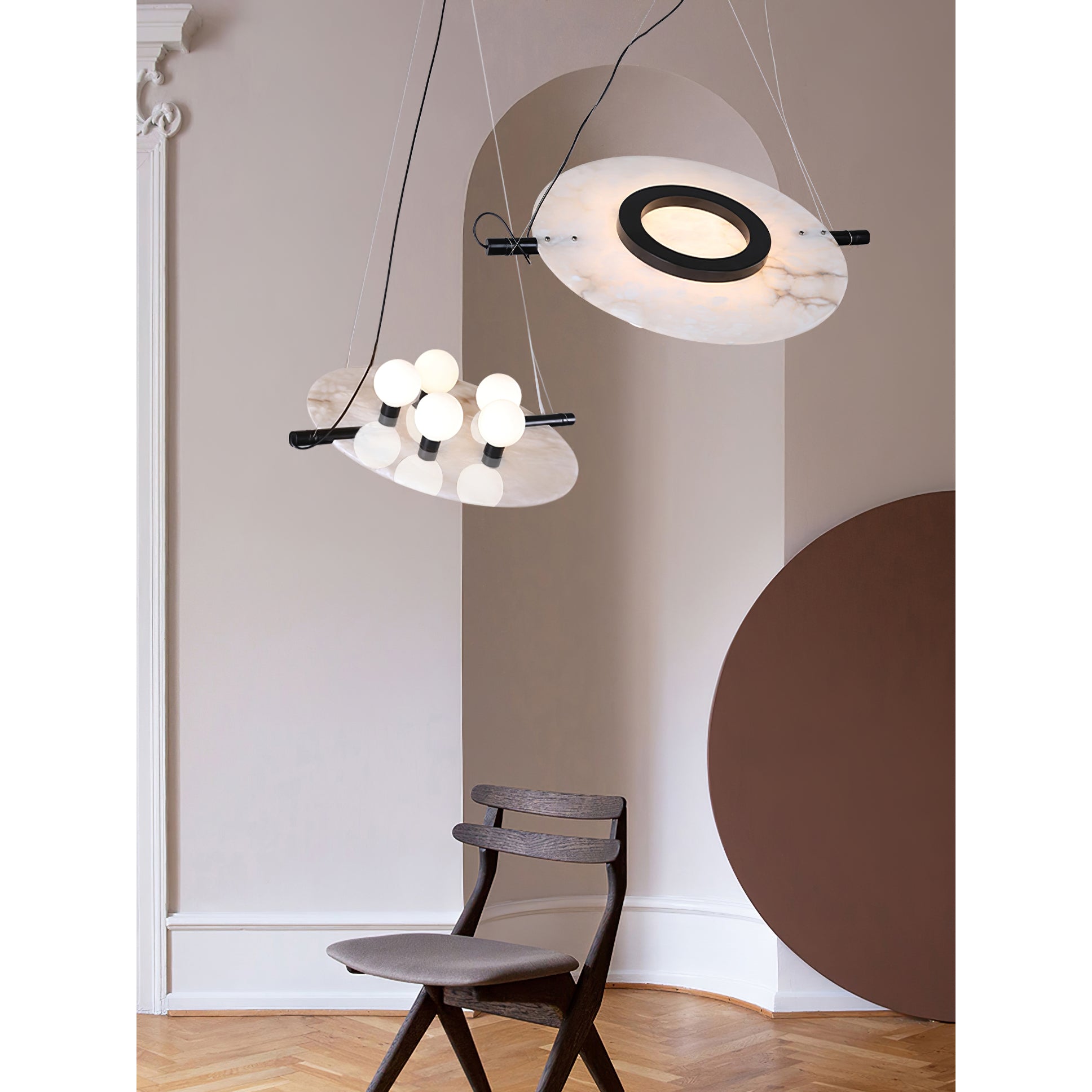 Vasila Postmodern Luxury Alabaster Pendant Lamp - Letslighting