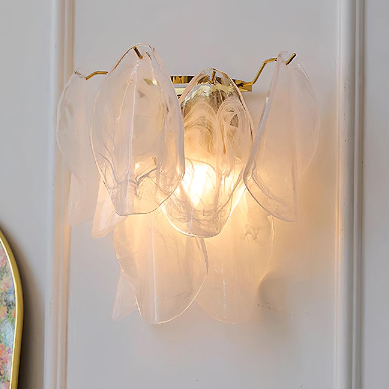 Evelo Petal Glass Wall Lamp - Letslighting