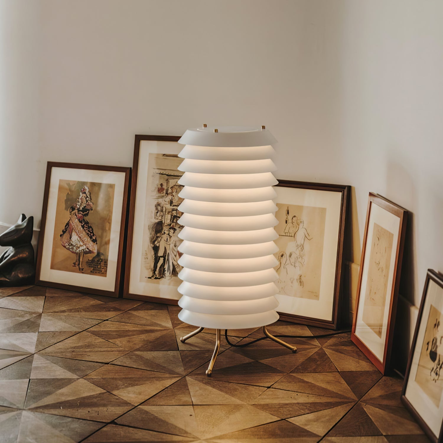 Kora Lattice Scandinavian Table Lamp - Letslighting