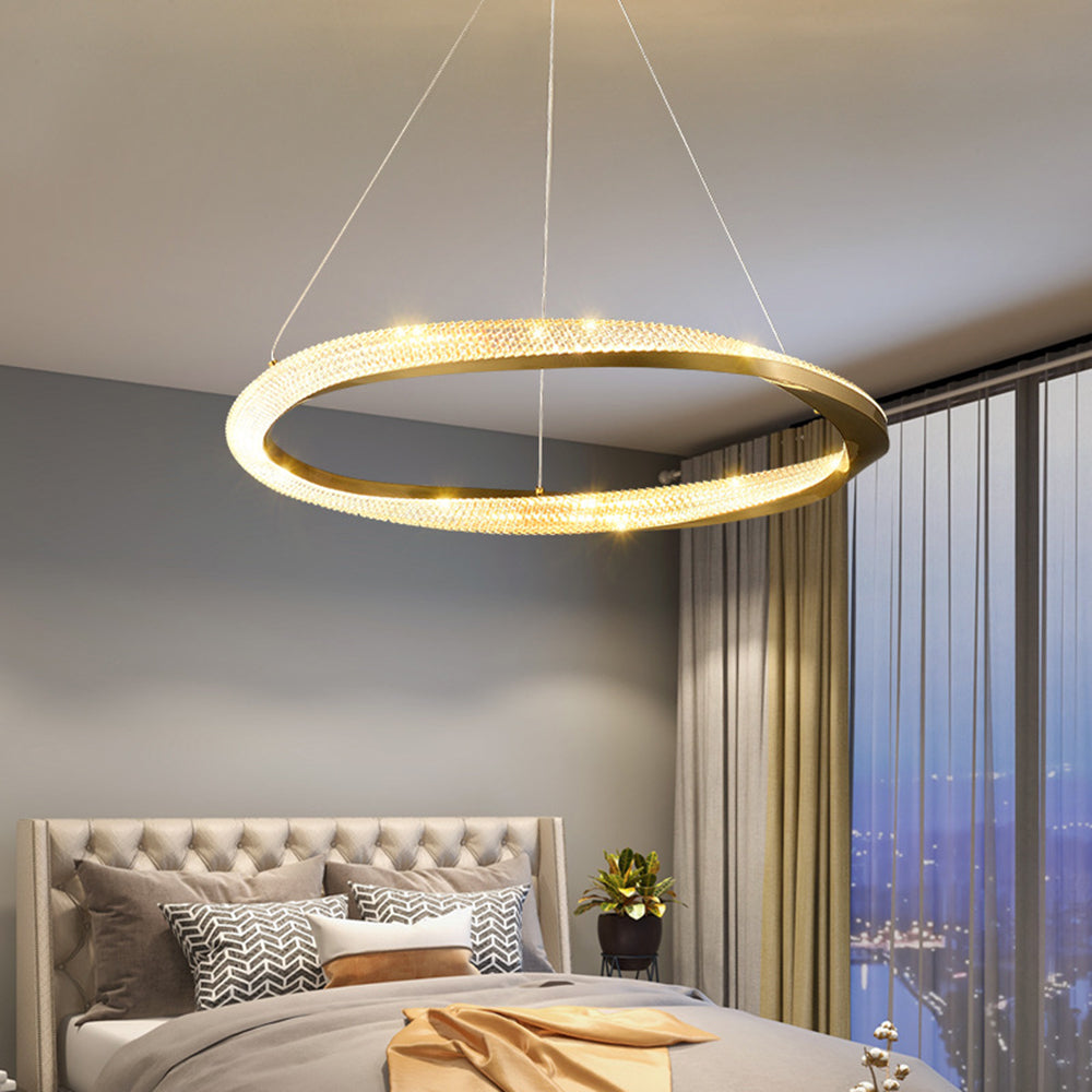 Arisha Minimalist Ring Spiral Shape Pendant Light - Letslighting