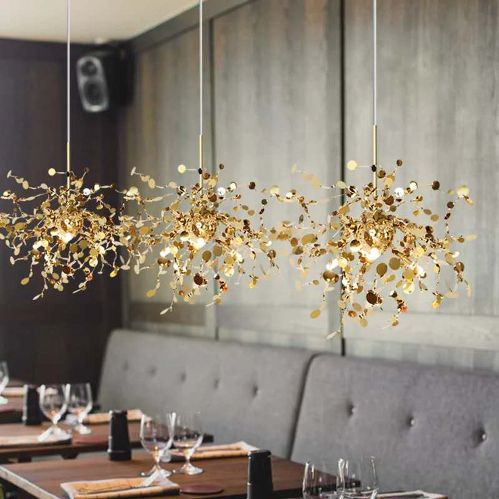 Olivia Artsy Classy Cluster Fireworks Pendant Light Metal