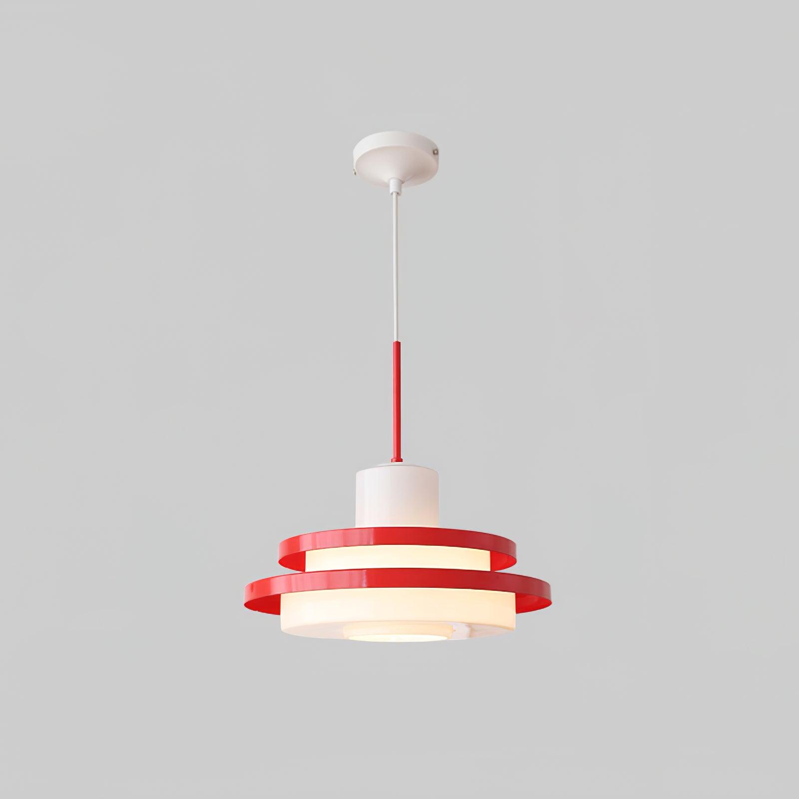 Eviso Red and White Pendant Light - Letslighting