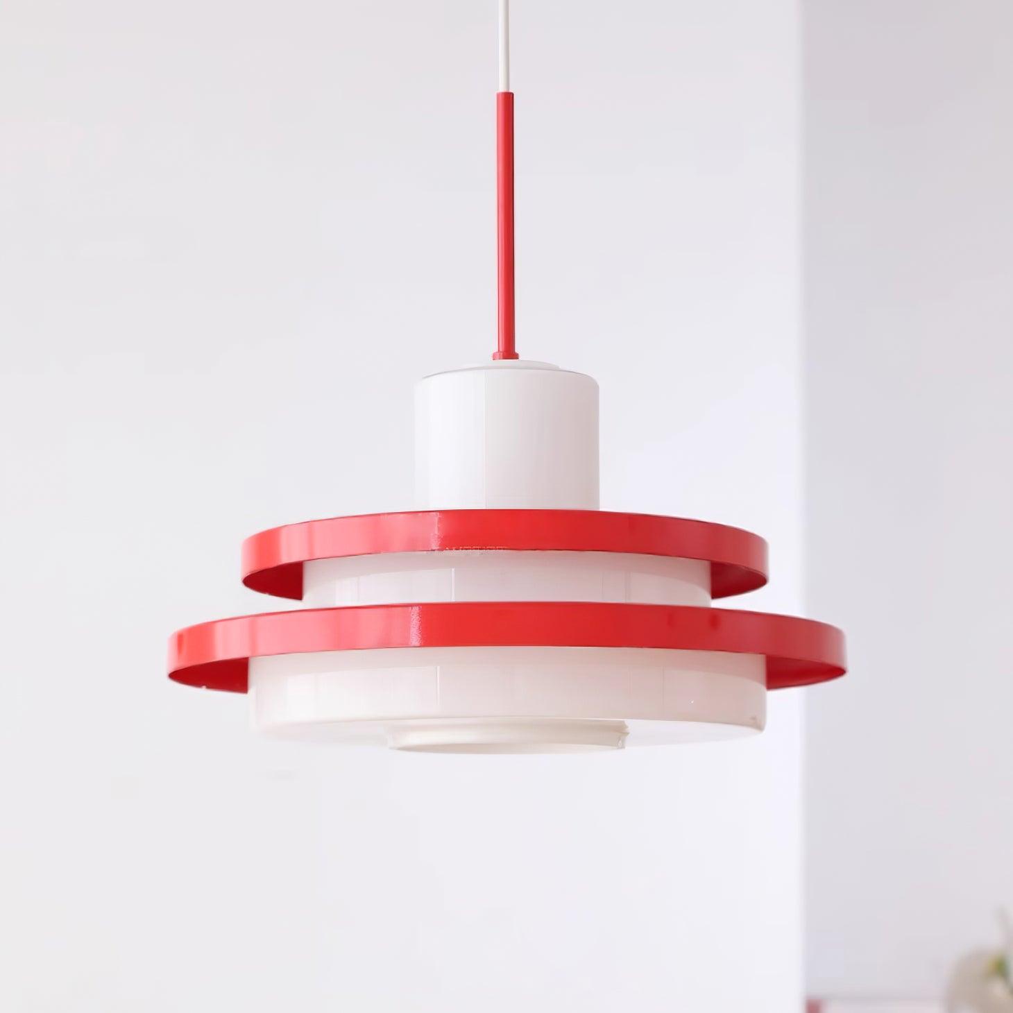 Eviso Red and White Pendant Light - Letslighting