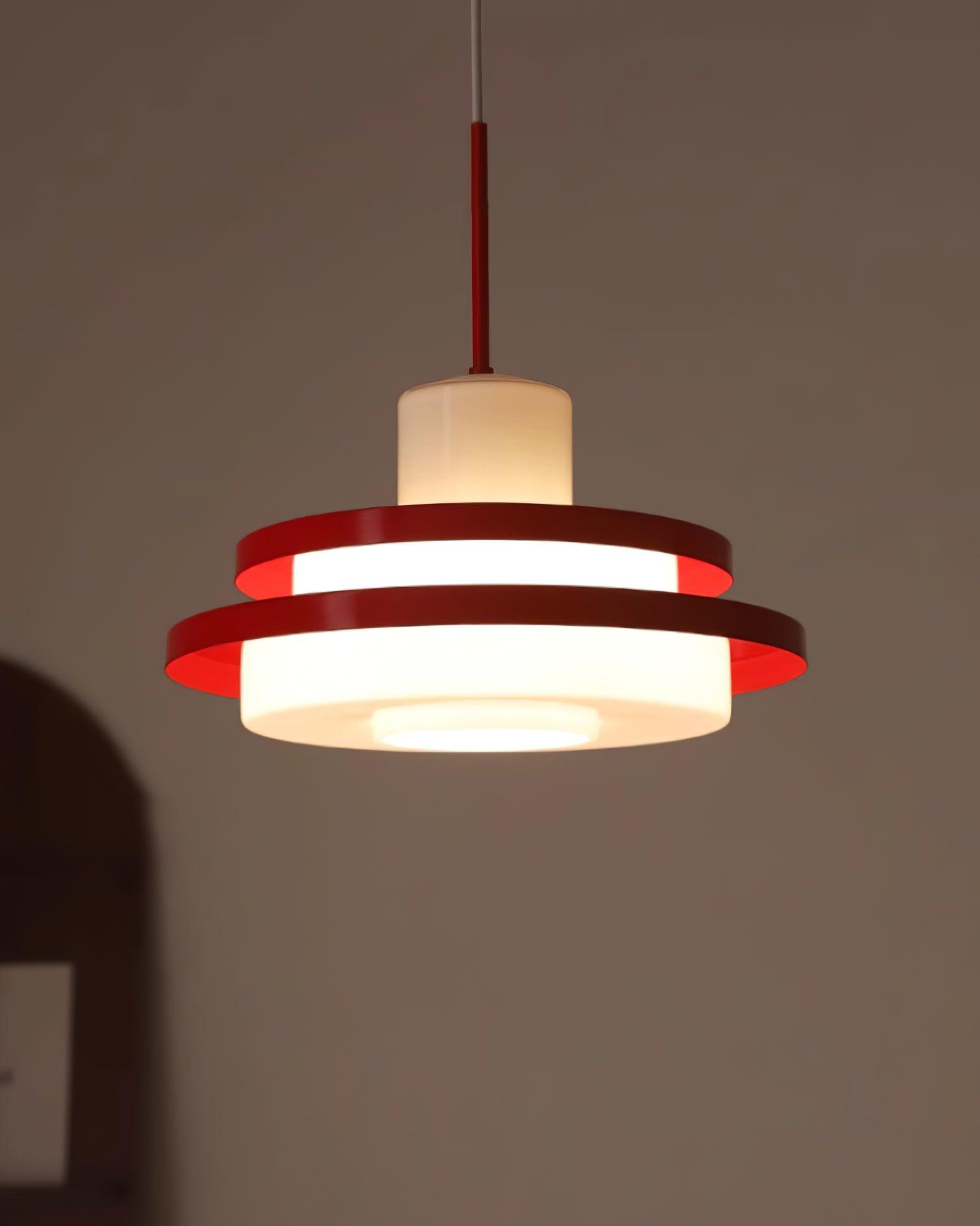 Eviso Red and White Pendant Light - Letslighting