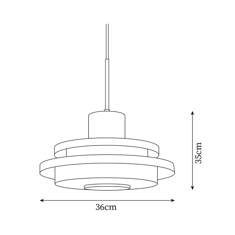 Eviso Red and White Pendant Light - Letslighting