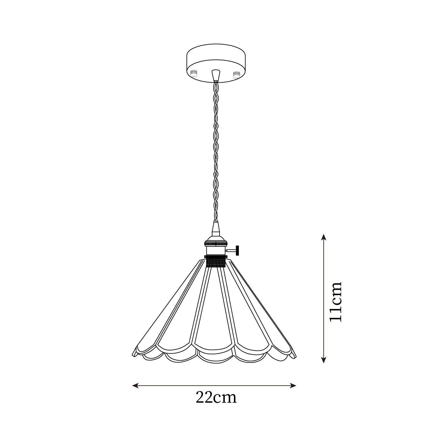 Lione Pink Stained Glass Pendant Light - Letslighting