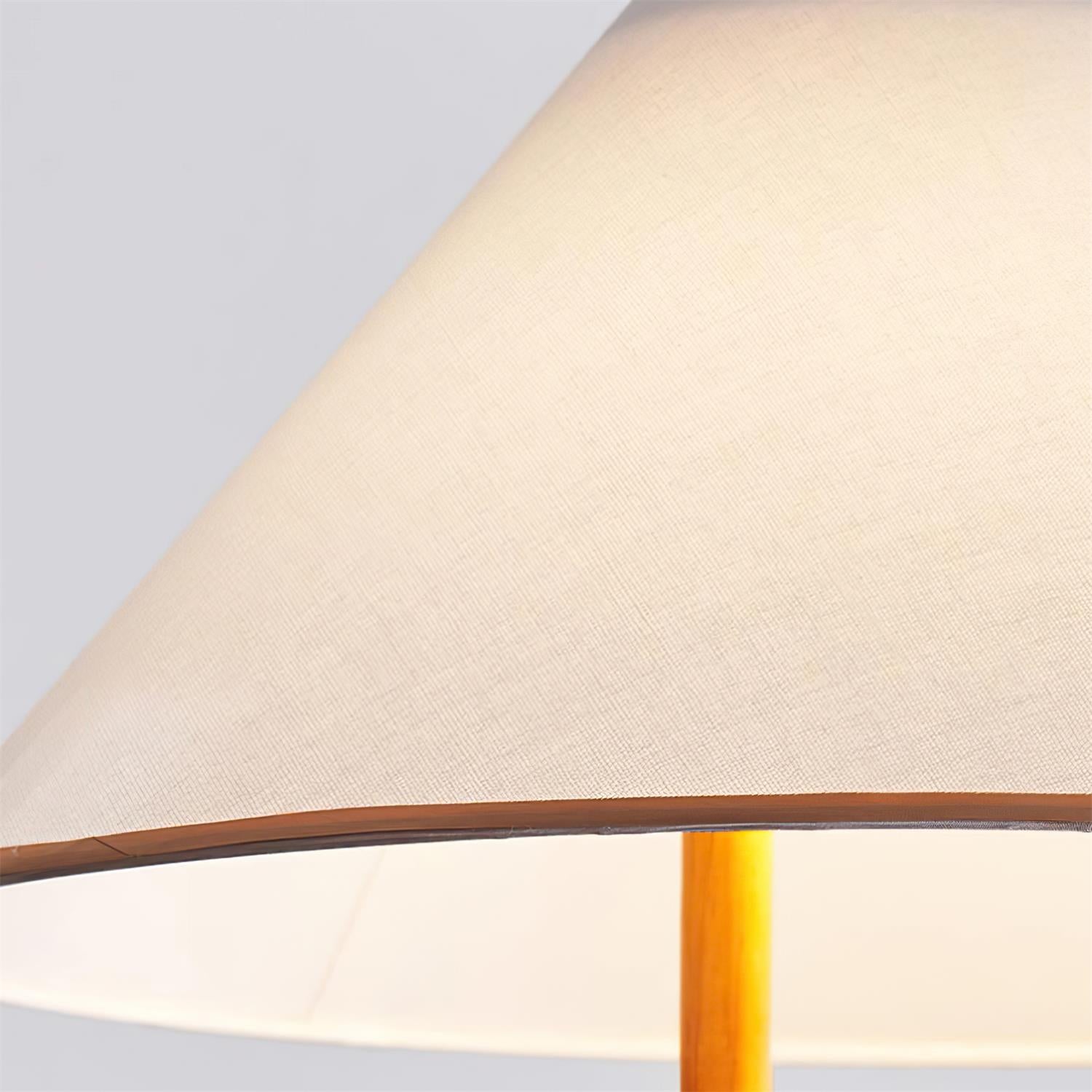 Makoto Pendant Lamp Fabric Cone Wooden Adjustable - Letslighting