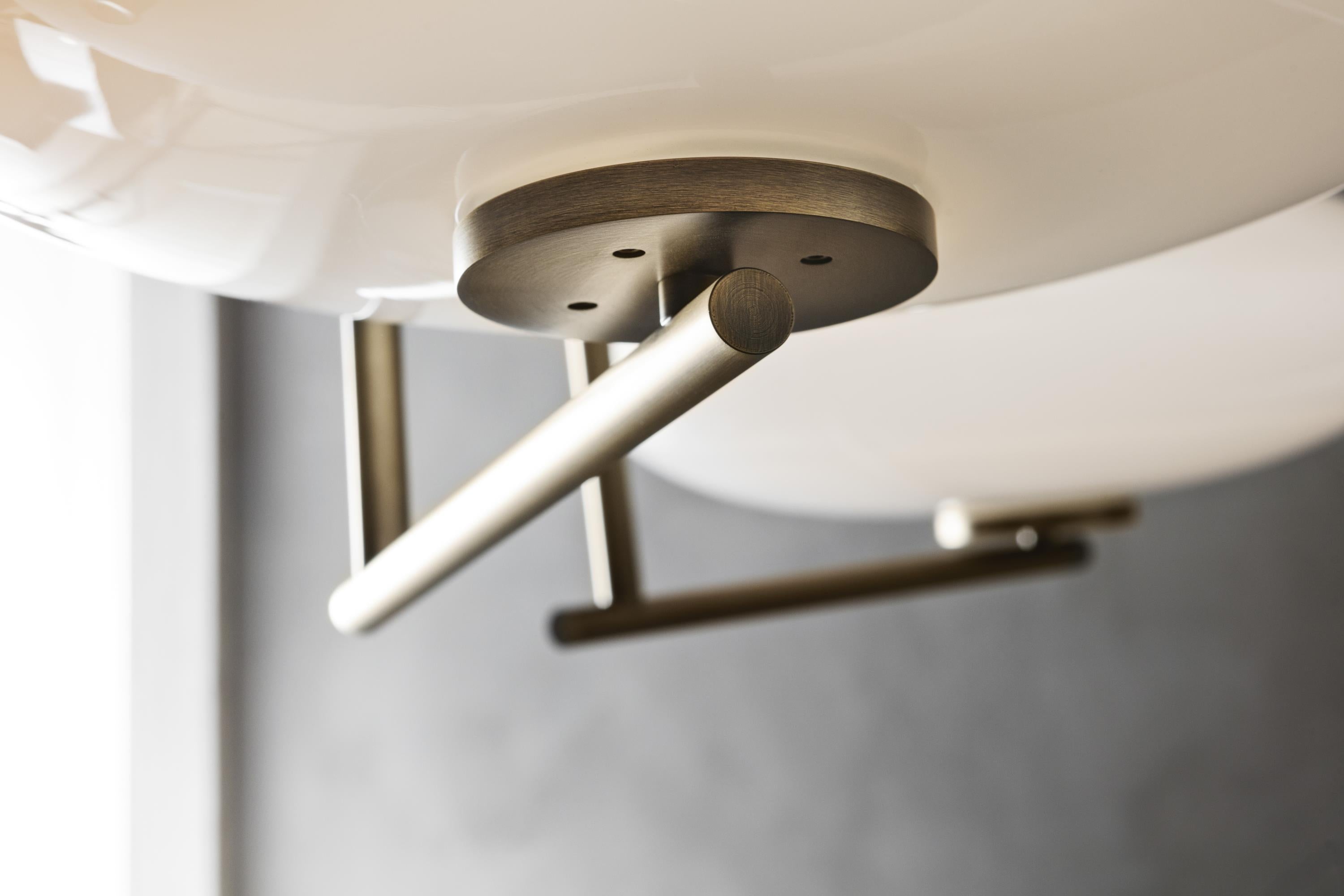 Umirarae Individual Creativity Brass Glass Ceiling Lamp - Letslighting