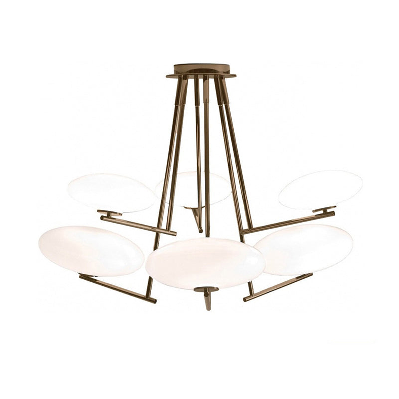 Umirarae Individual Creativity Brass Glass Ceiling Lamp - Letslighting