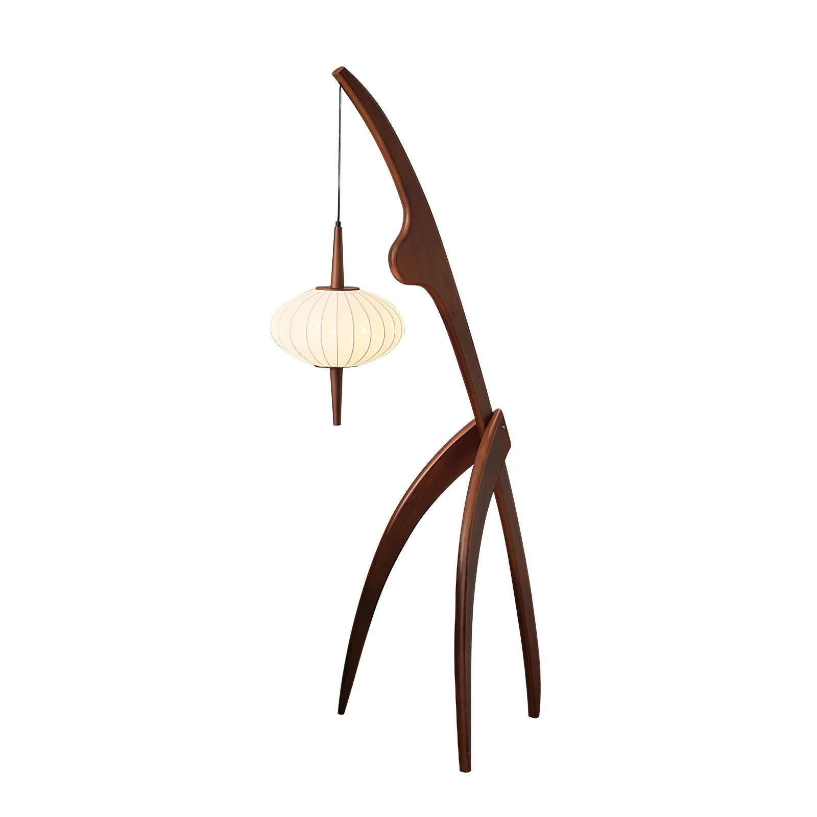 Orzoril Mid Century Wooden Floor Lamp - Letslighting