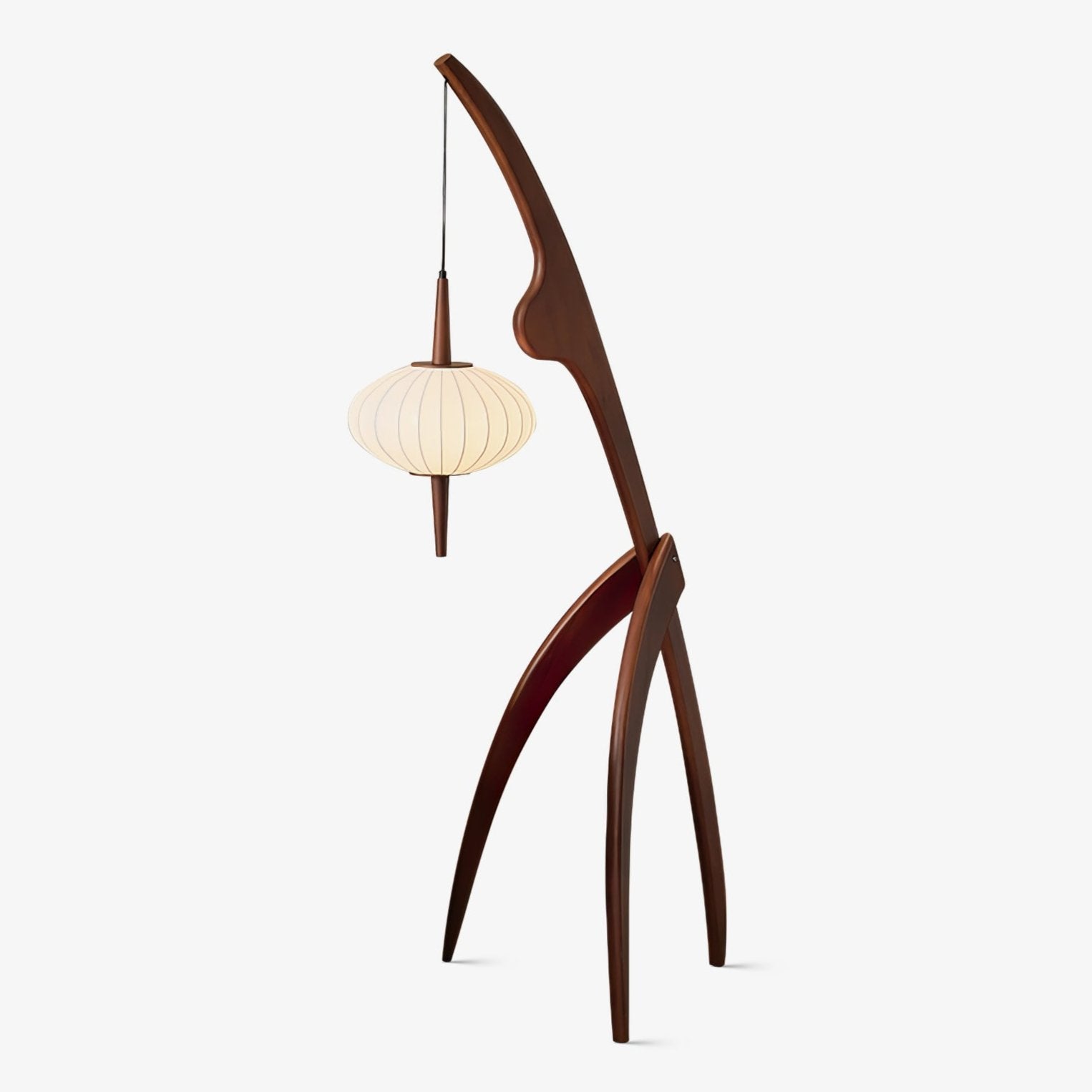 Orzoril Mid Century Wooden Floor Lamp - Letslighting
