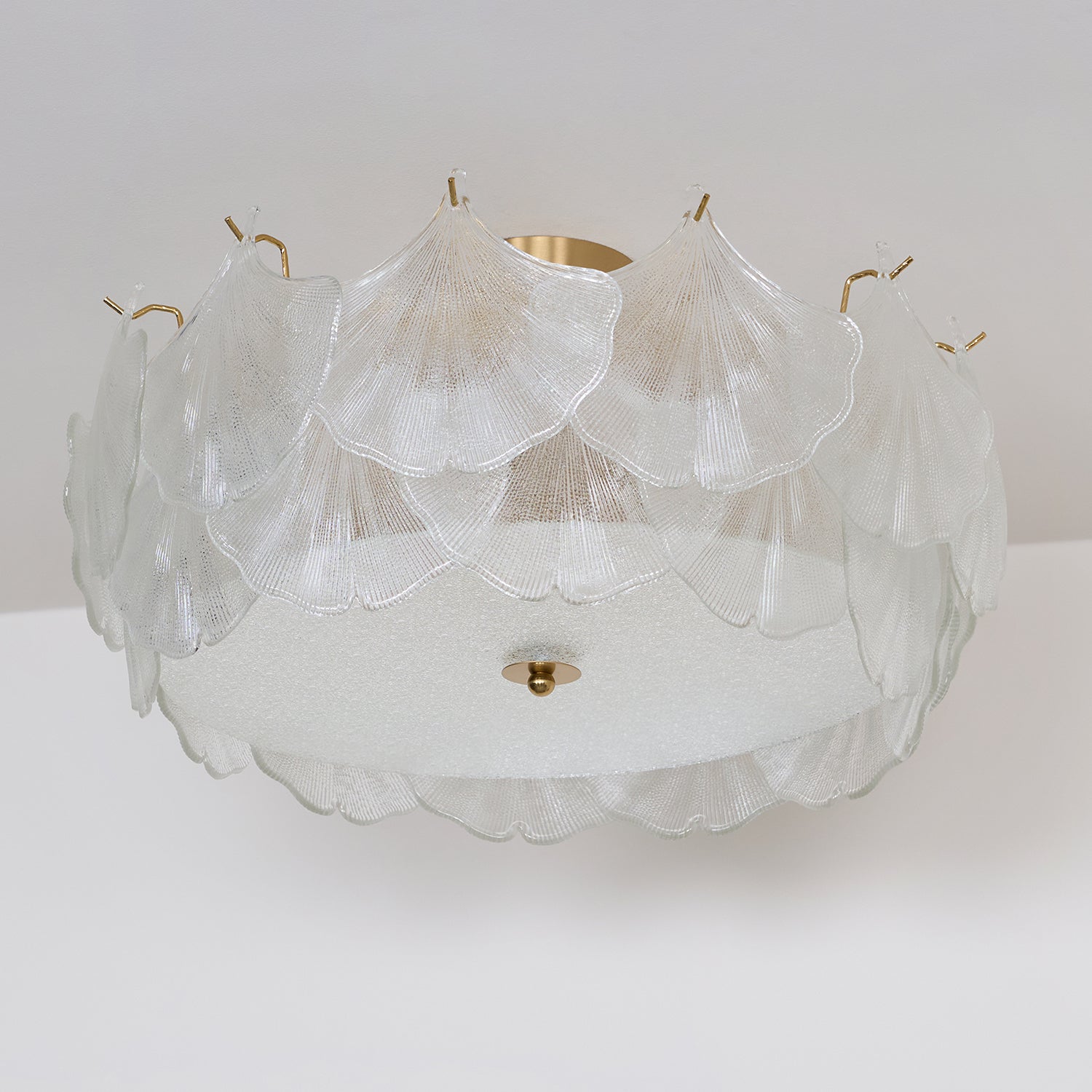 Maple Leaf Cluster Glass Ceiling Light - Letslighting