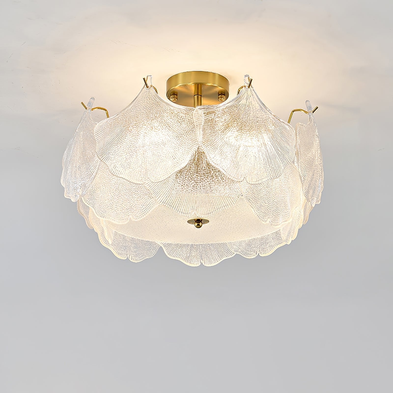 Maple Leaf Cluster Glass Ceiling Light - Letslighting