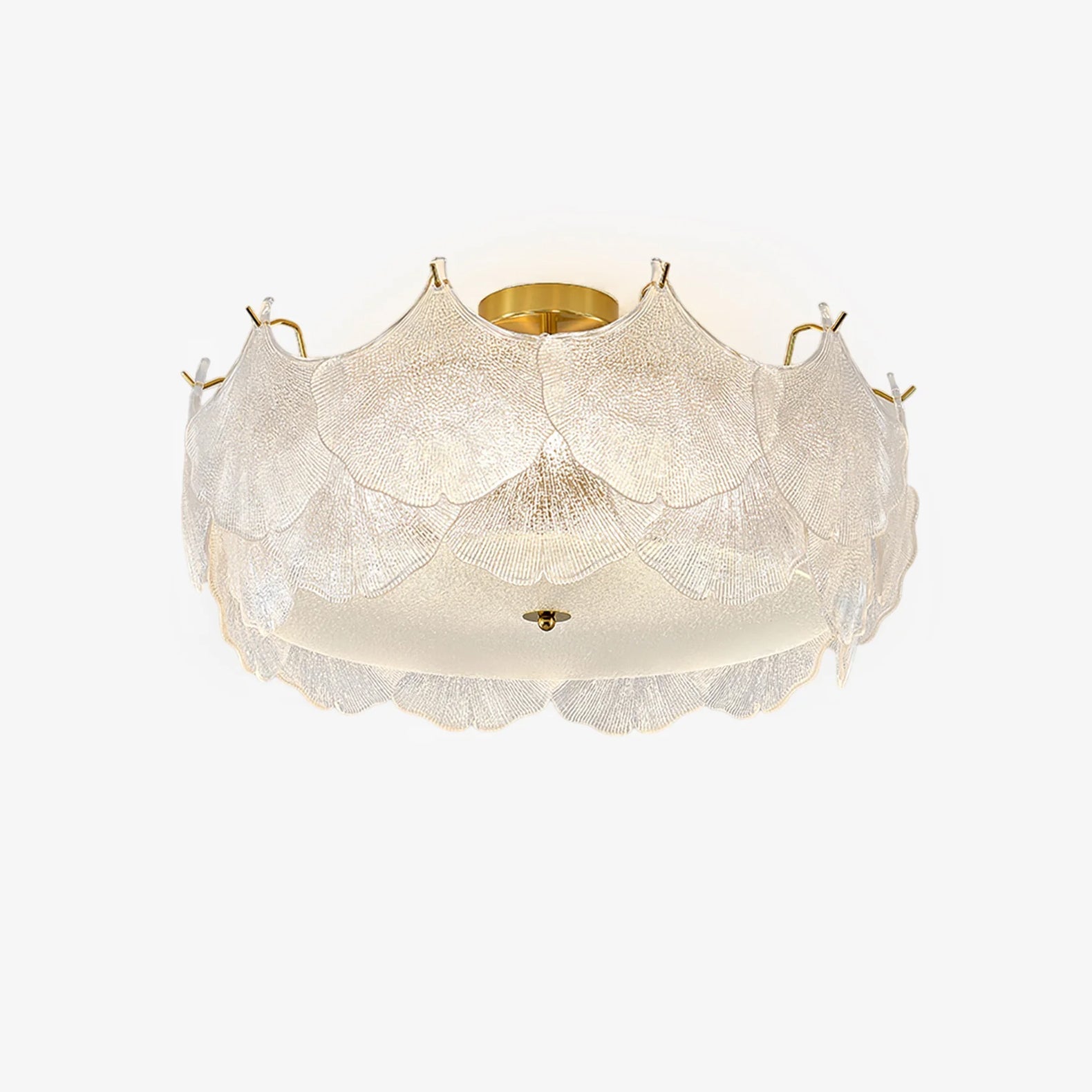 Maple Leaf Cluster Glass Ceiling Light - Letslighting