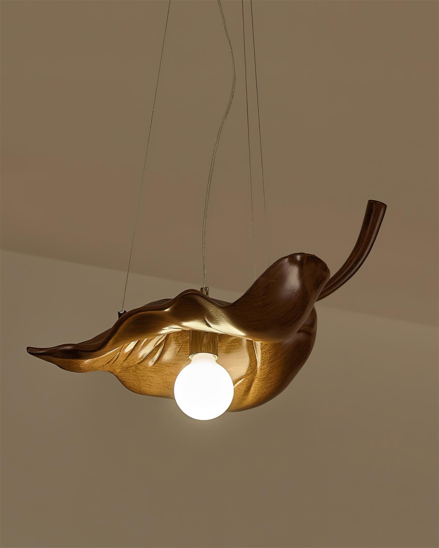 Maple Leaf Pendant Lamp Resin Organic Elegance - Letslighting