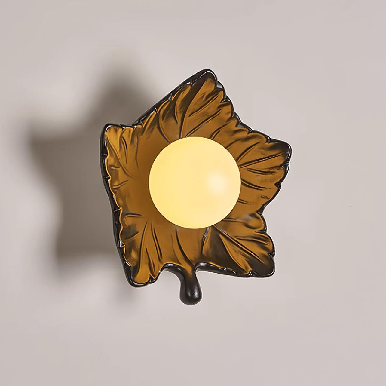 Maple Leaf Wall Light Elegant Organic - Letslighting