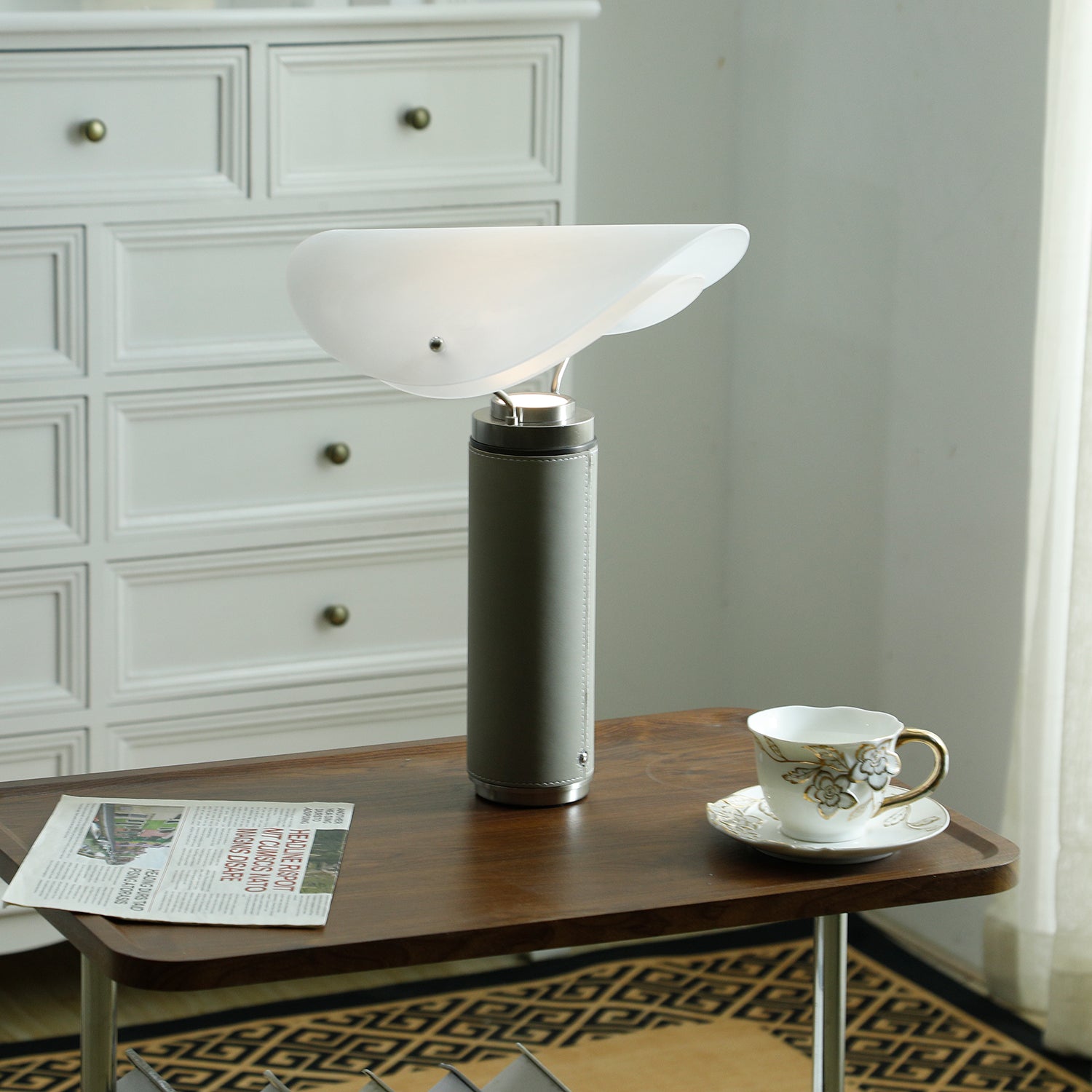 Inorielis Sculptural Travertine Table Lamp - Letslighting