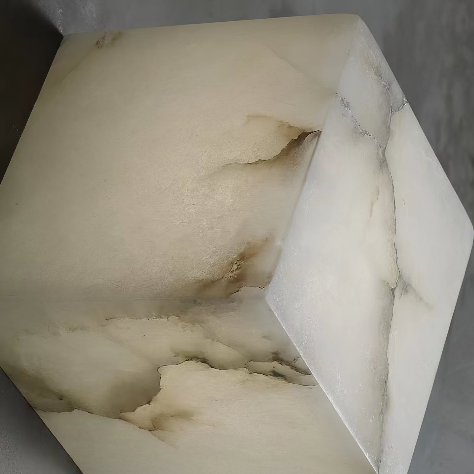 Alabaster Chandelier Box Cubic Elegance - Letslighting