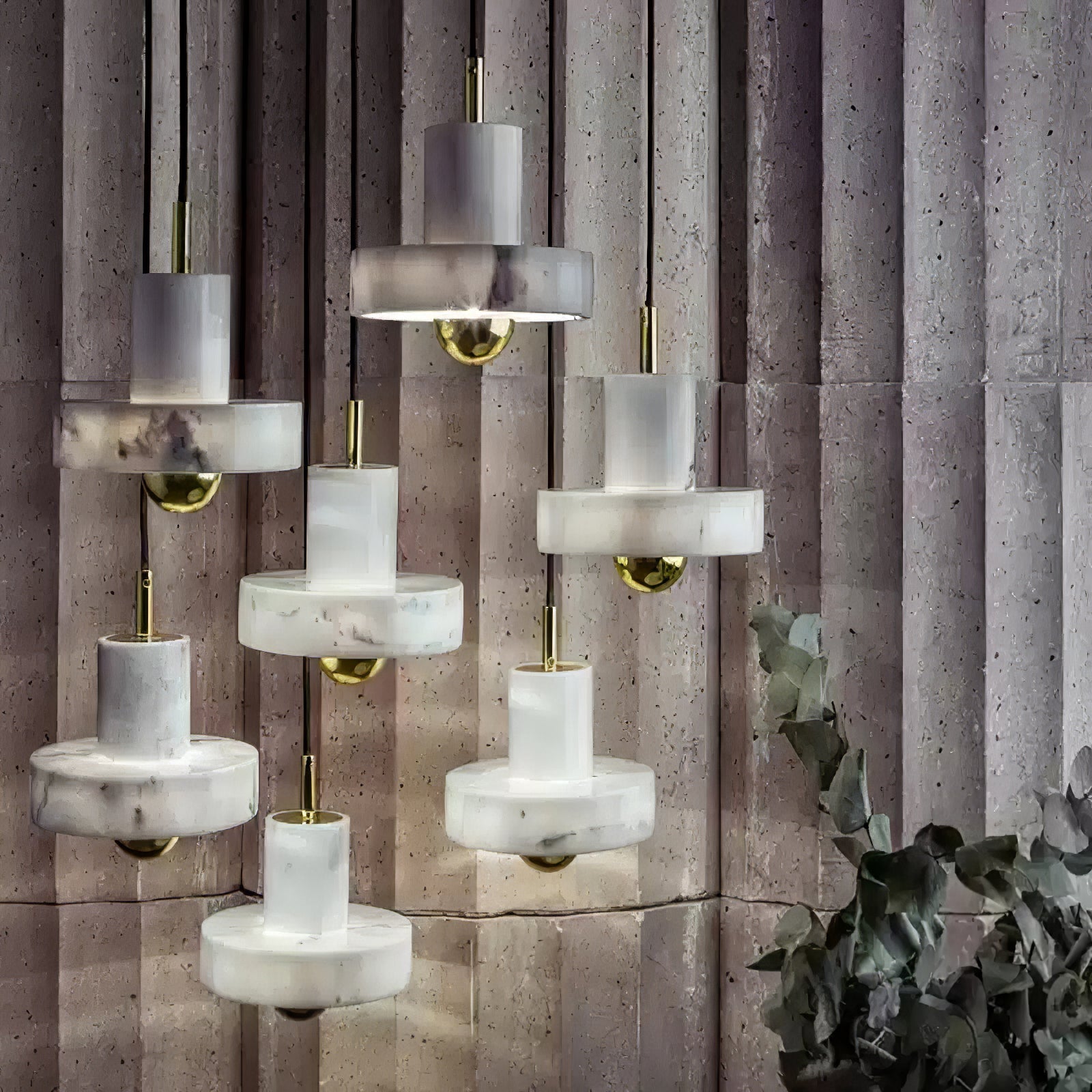Cunorora Premium Nordic Art Aura Marble Pendant Lamp - Letslighting