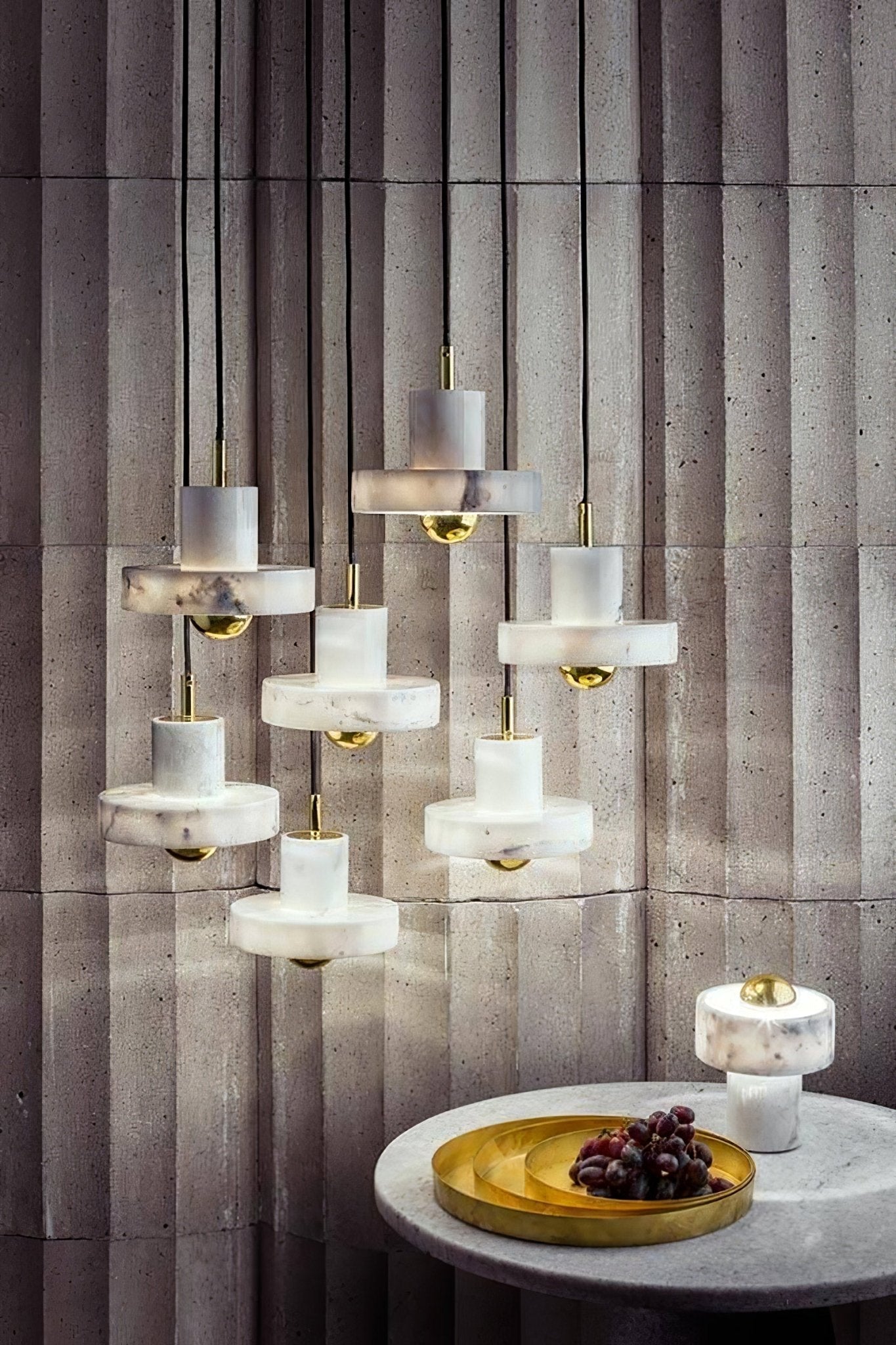 Cunorora Premium Nordic Art Aura Marble Pendant Lamp - Letslighting
