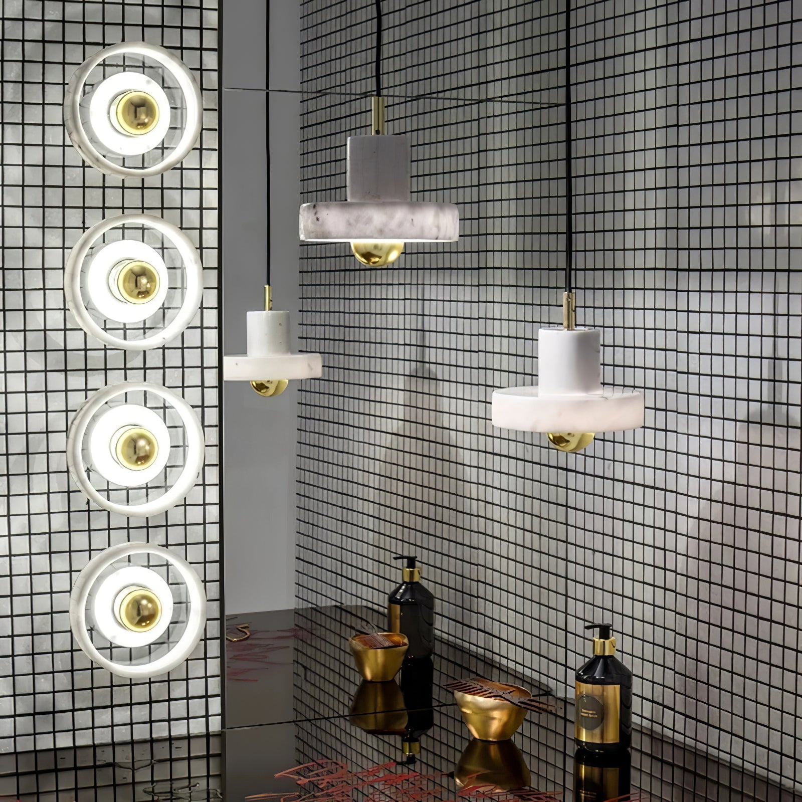 Cunorora Premium Nordic Art Aura Marble Pendant Lamp - Letslighting