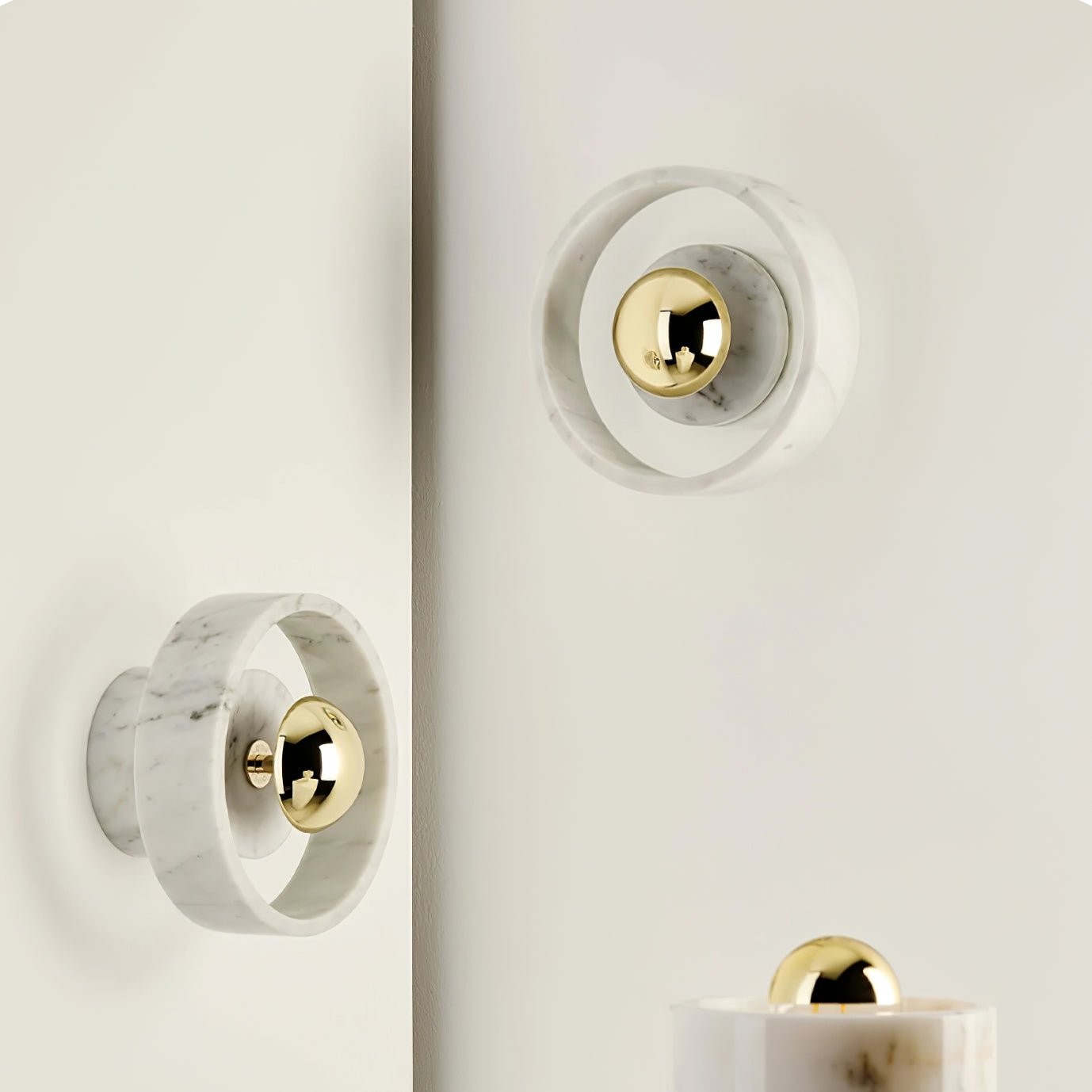 Aurvelora Premium Nordic Art Aura Marble Wall Lamp - Letslighting