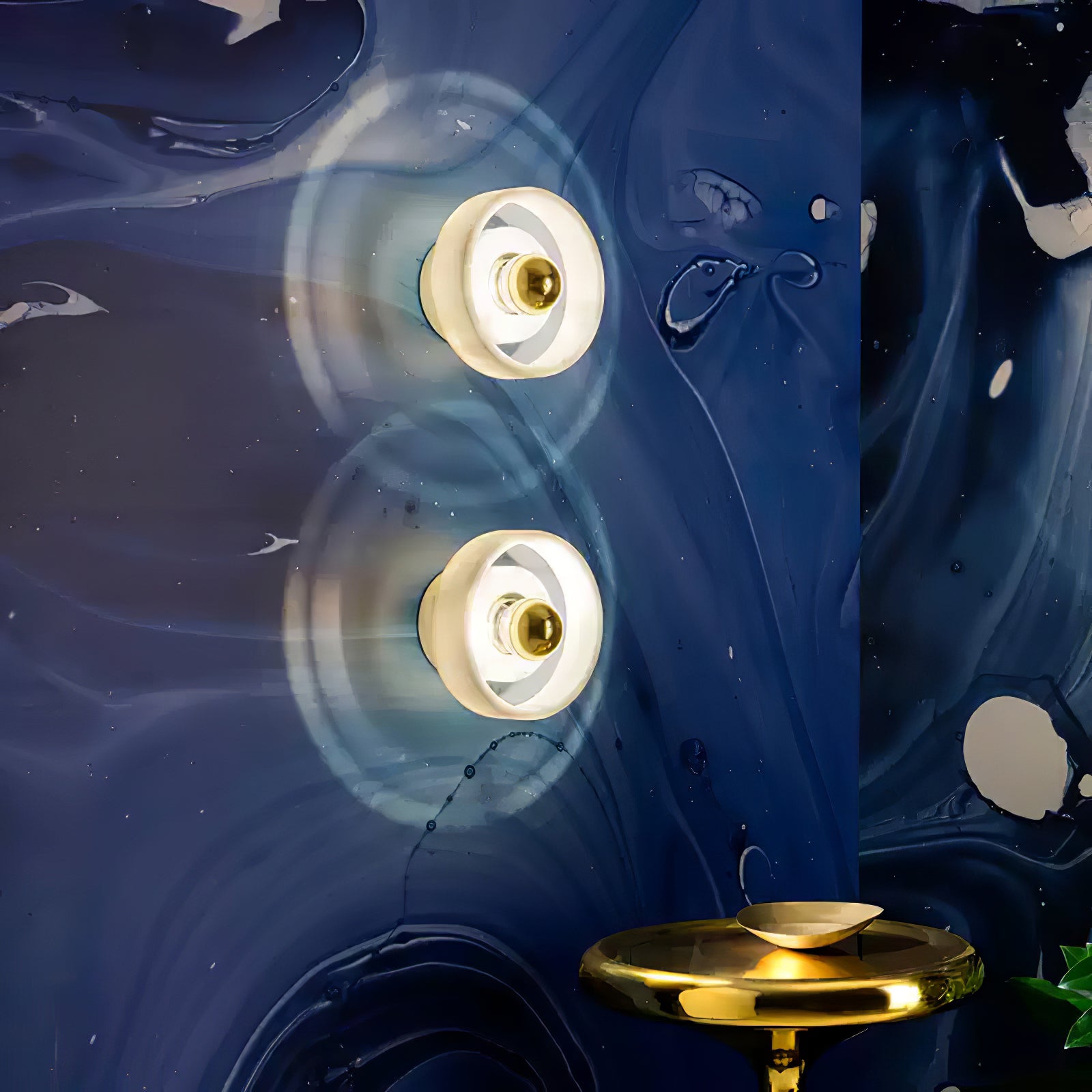 Aurvelora Premium Nordic Art Aura Marble Wall Lamp - Letslighting